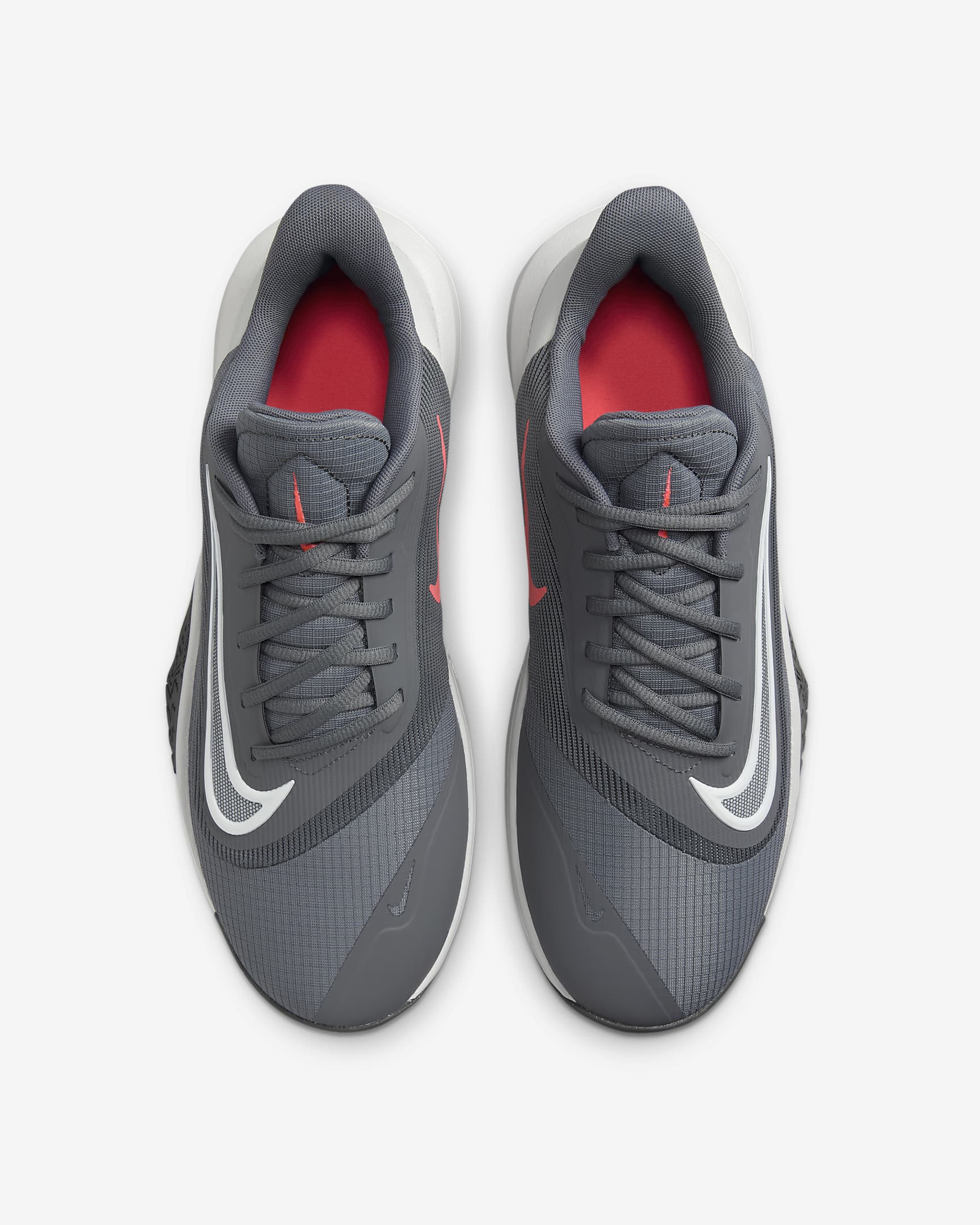 Tenis de básquetbol Nike Precision 7 - Gris humo/Gris hierro/Ponche cálido/Polvo fotón