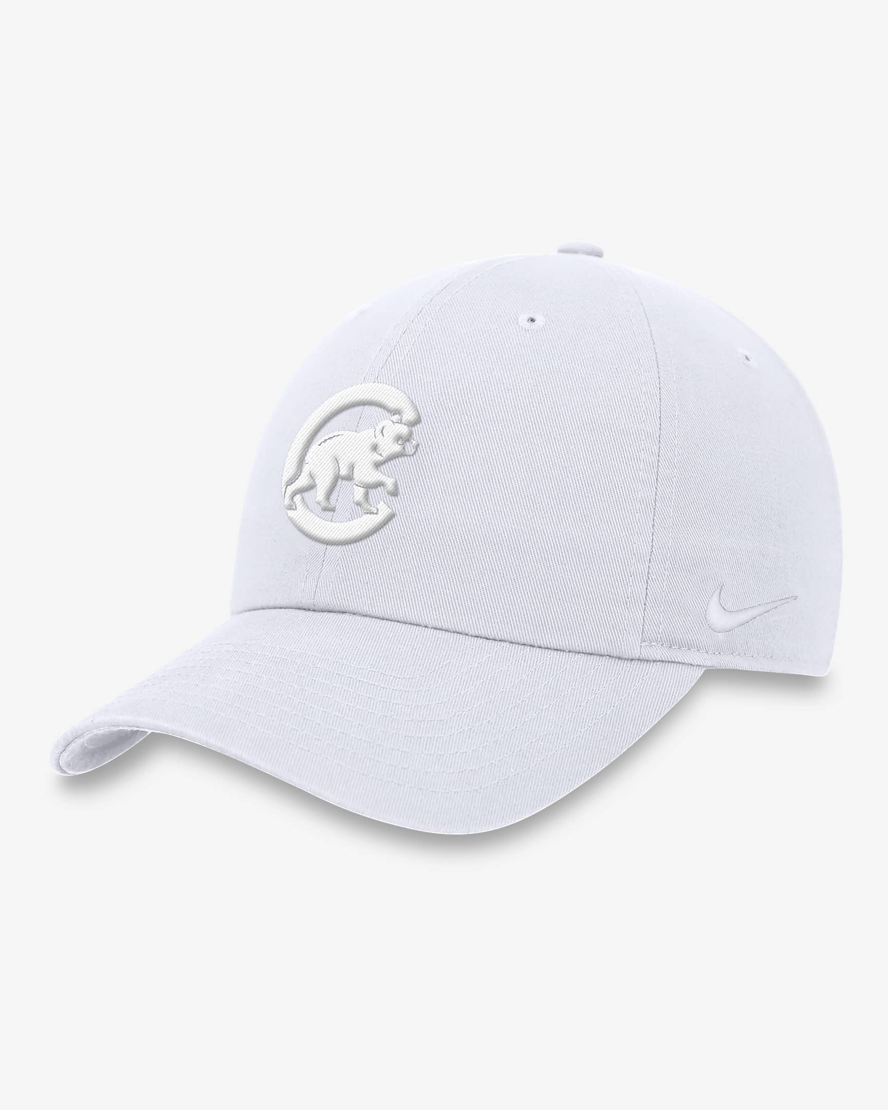 Chicago Cubs Club Men's Nike MLB Adjustable Hat - White
