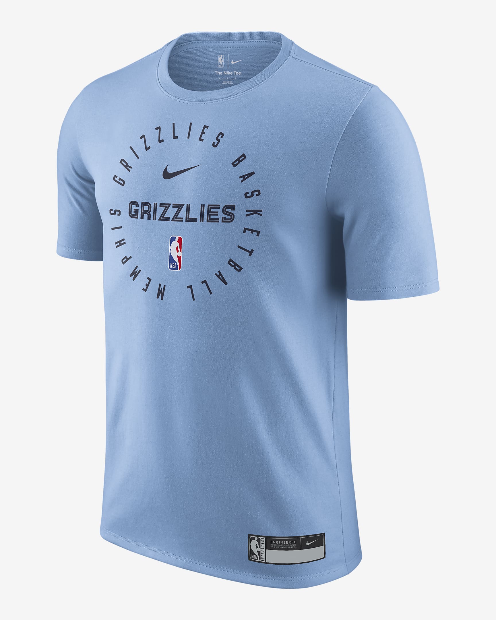 Memphis Grizzlies Men's Nike Dri-FIT NBA T-Shirt - Light Blue