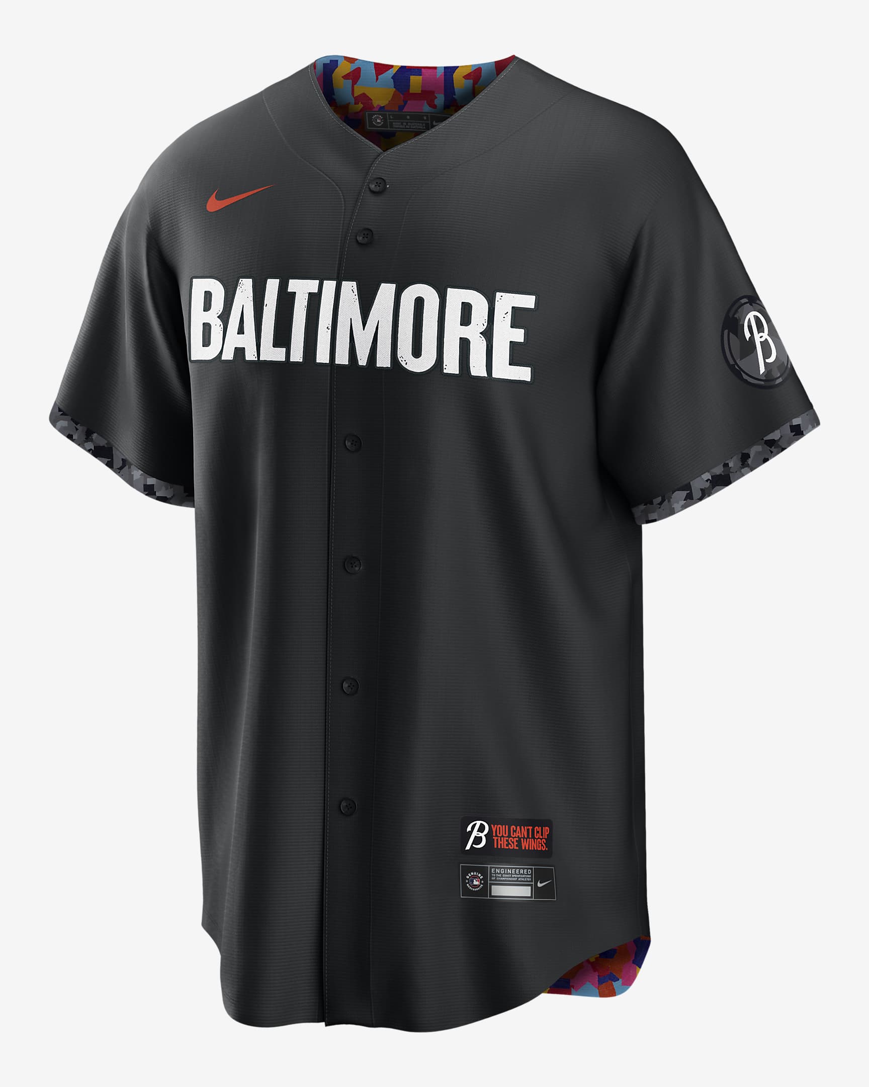 MLB Baltimore Orioles City Connect Men's Replica Baseball Jersey.