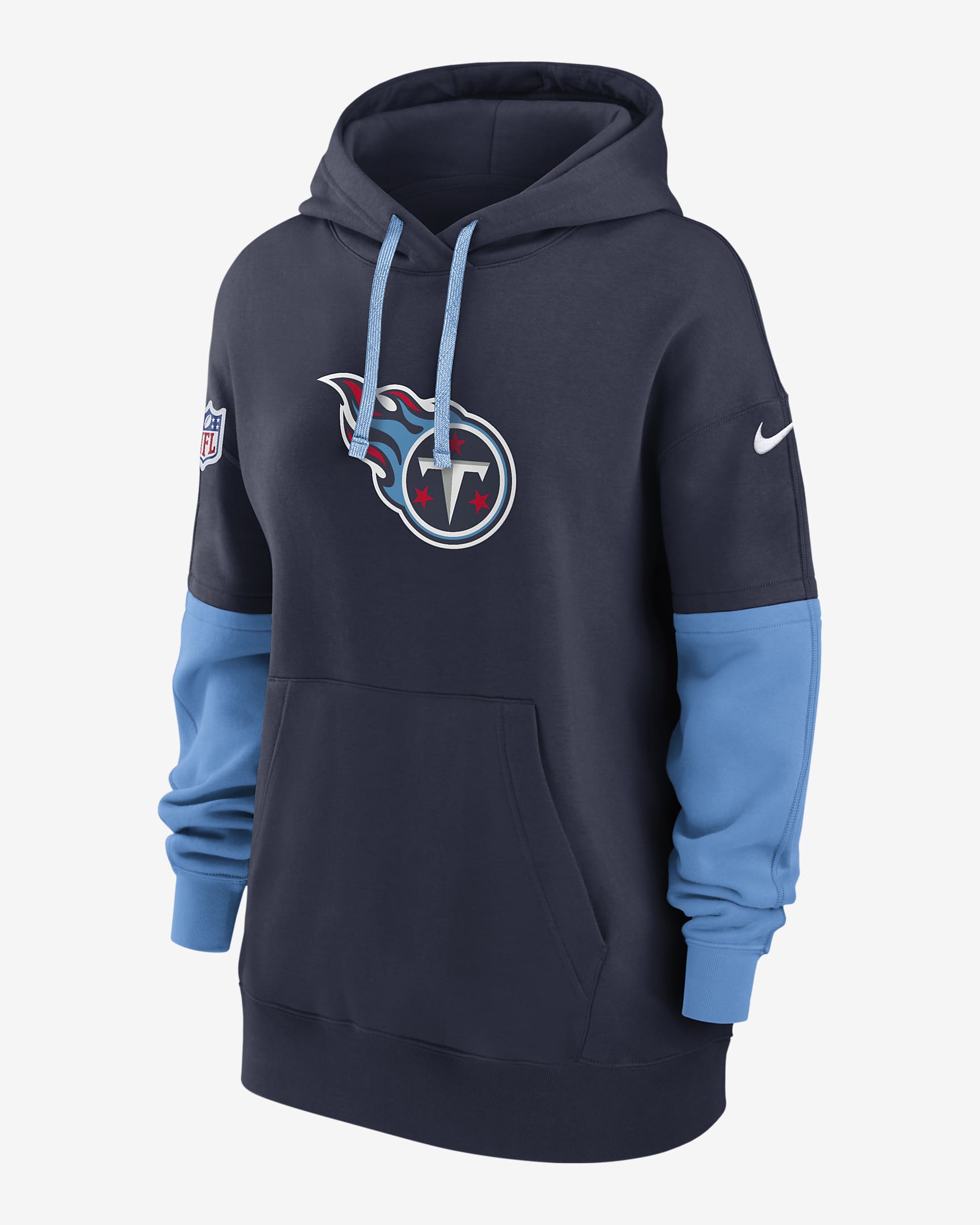 Tennessee Titans Sideline Essential Women's Nike NFL Pullover Hoodie - Navy