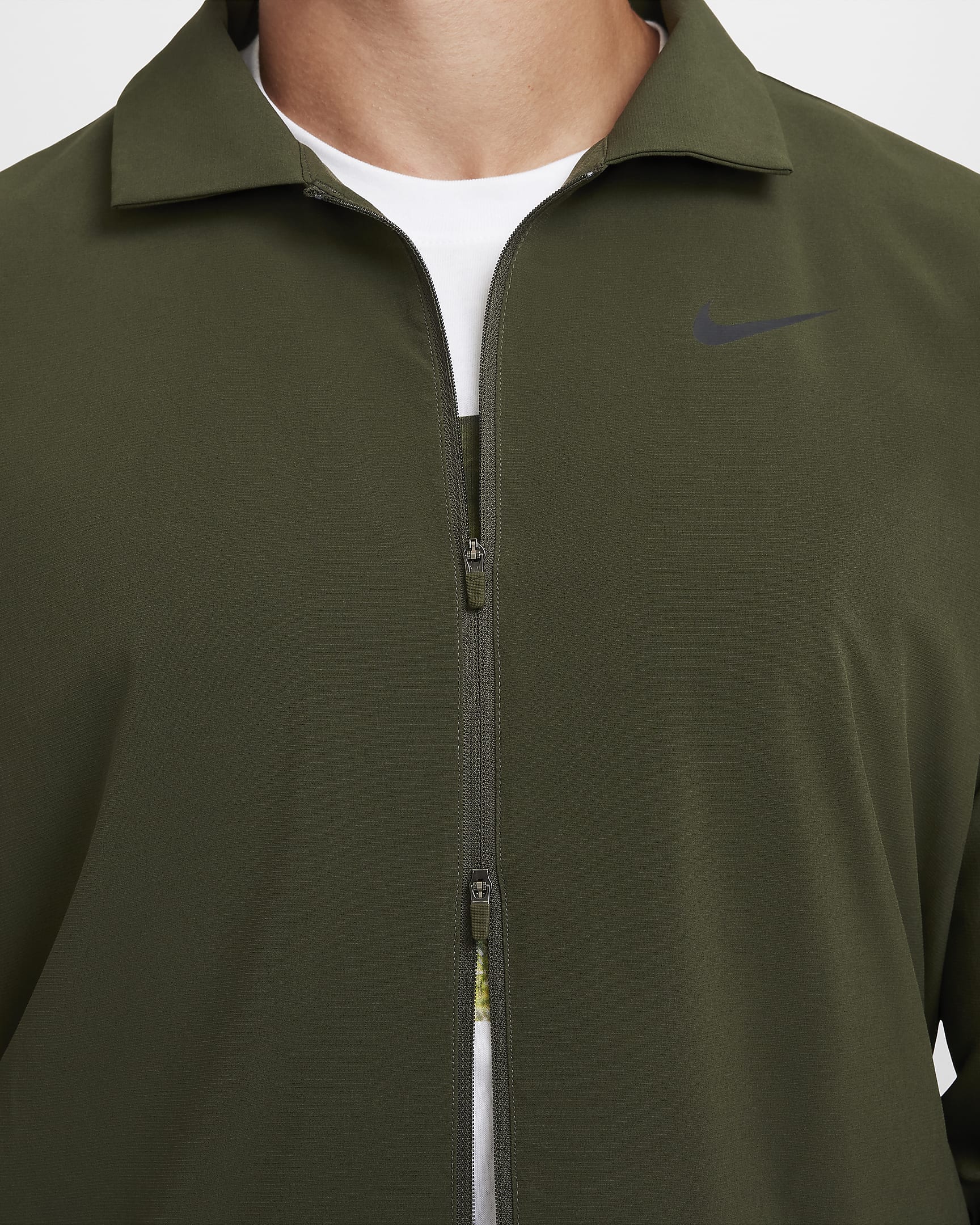 Nike Tour Men's Repel Full-Zip Golf Jacket - Cargo Khaki/Black