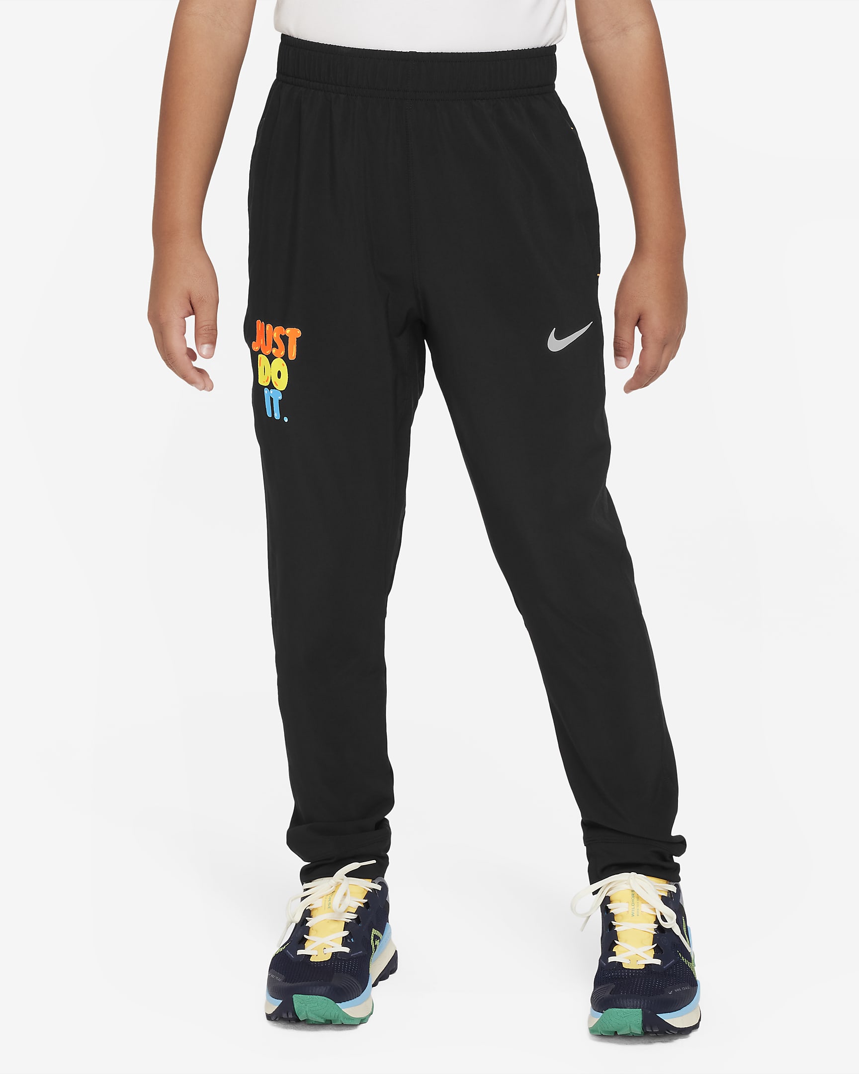 Nike Dri-FIT Older Kids' (Boys') Woven Training Trousers - Black