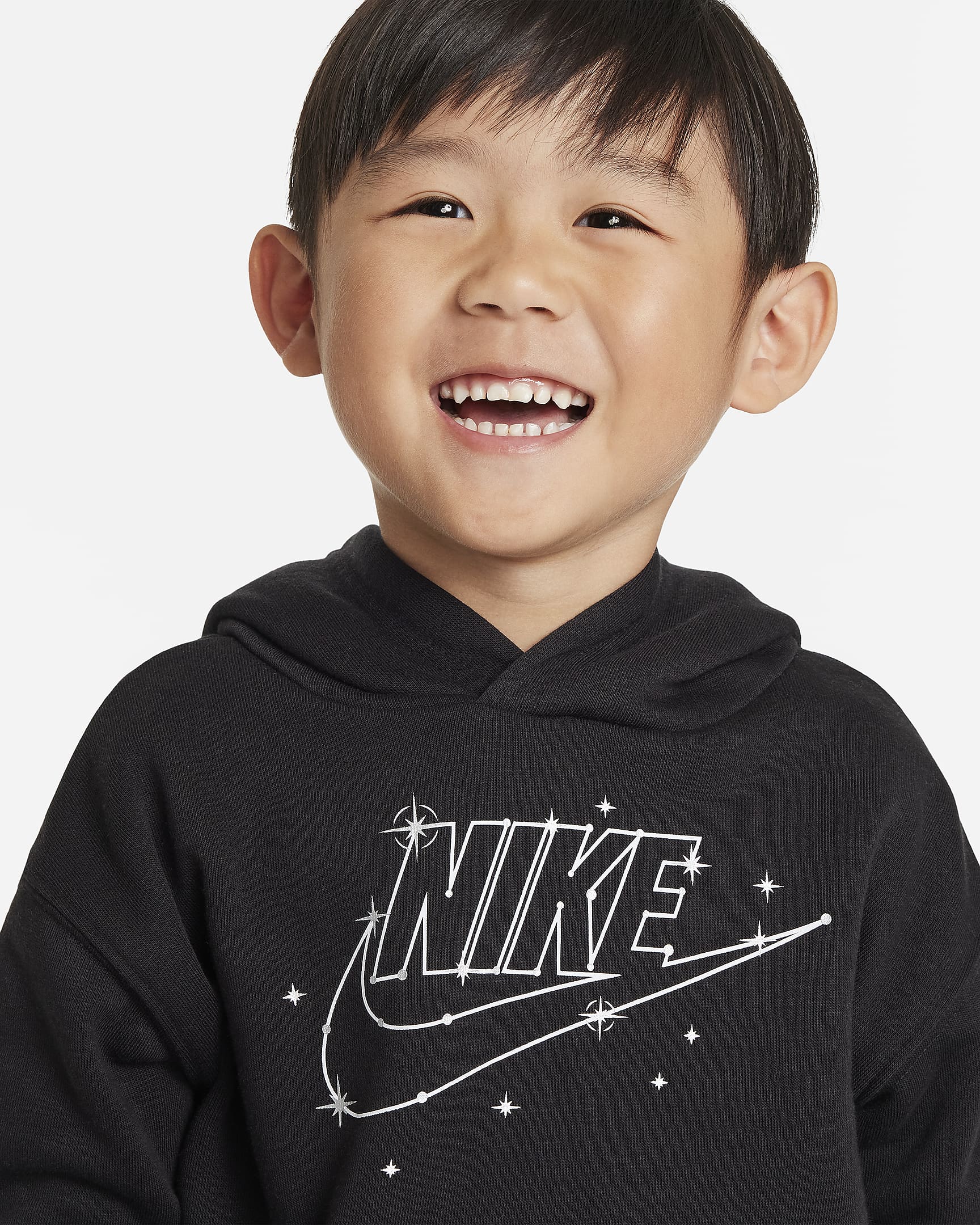 Nike Sportswear Shine Fleece Pullover Hoodie Toddler Hoodie - Black