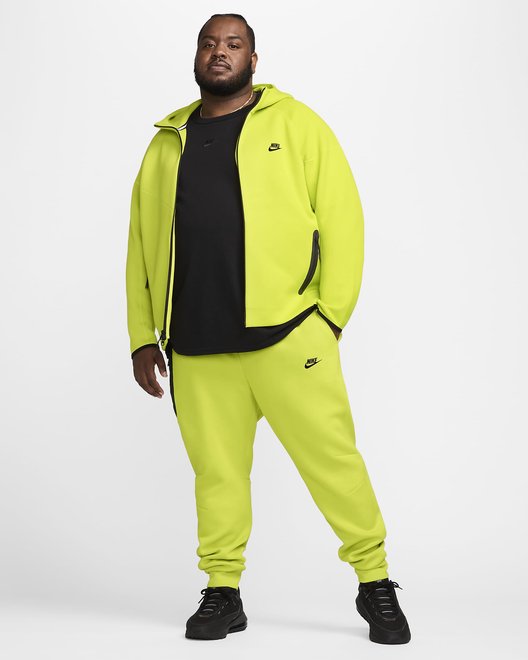 Nike Sportswear Tech Fleece Men's Joggers - Bright Cactus/Black