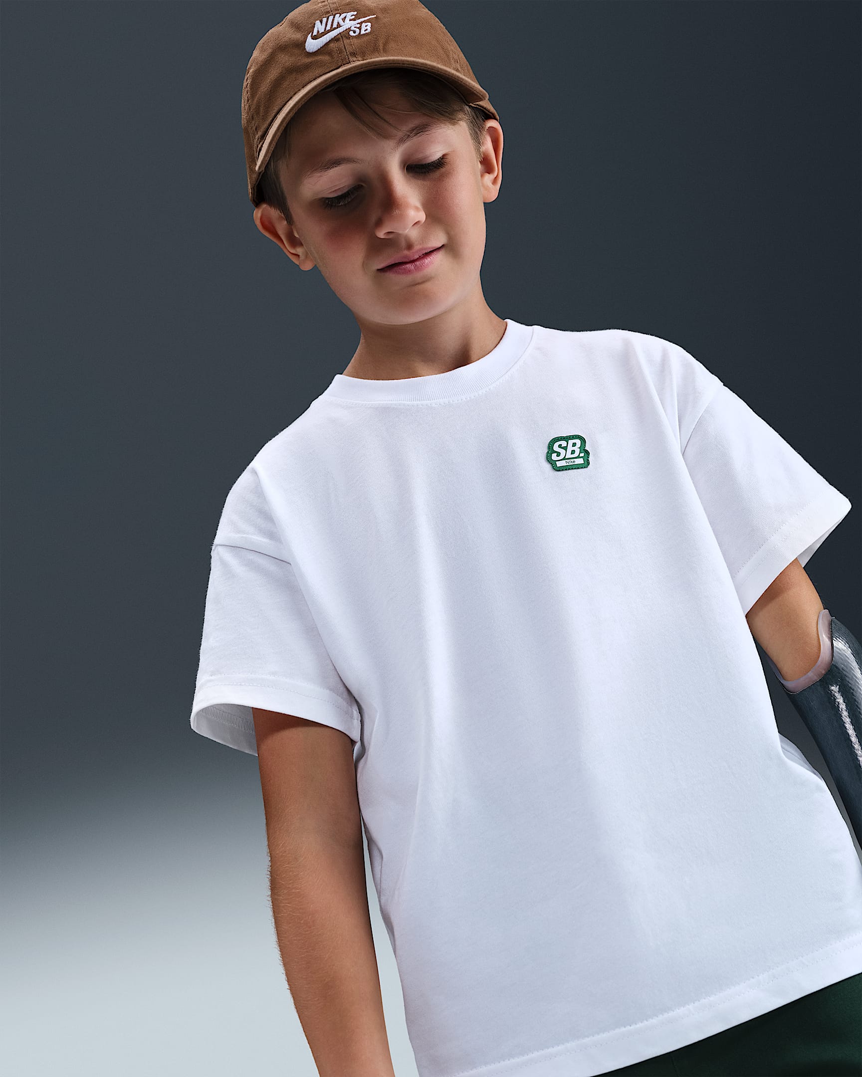 Nike SB Big Kids' Skate T-Shirt - White