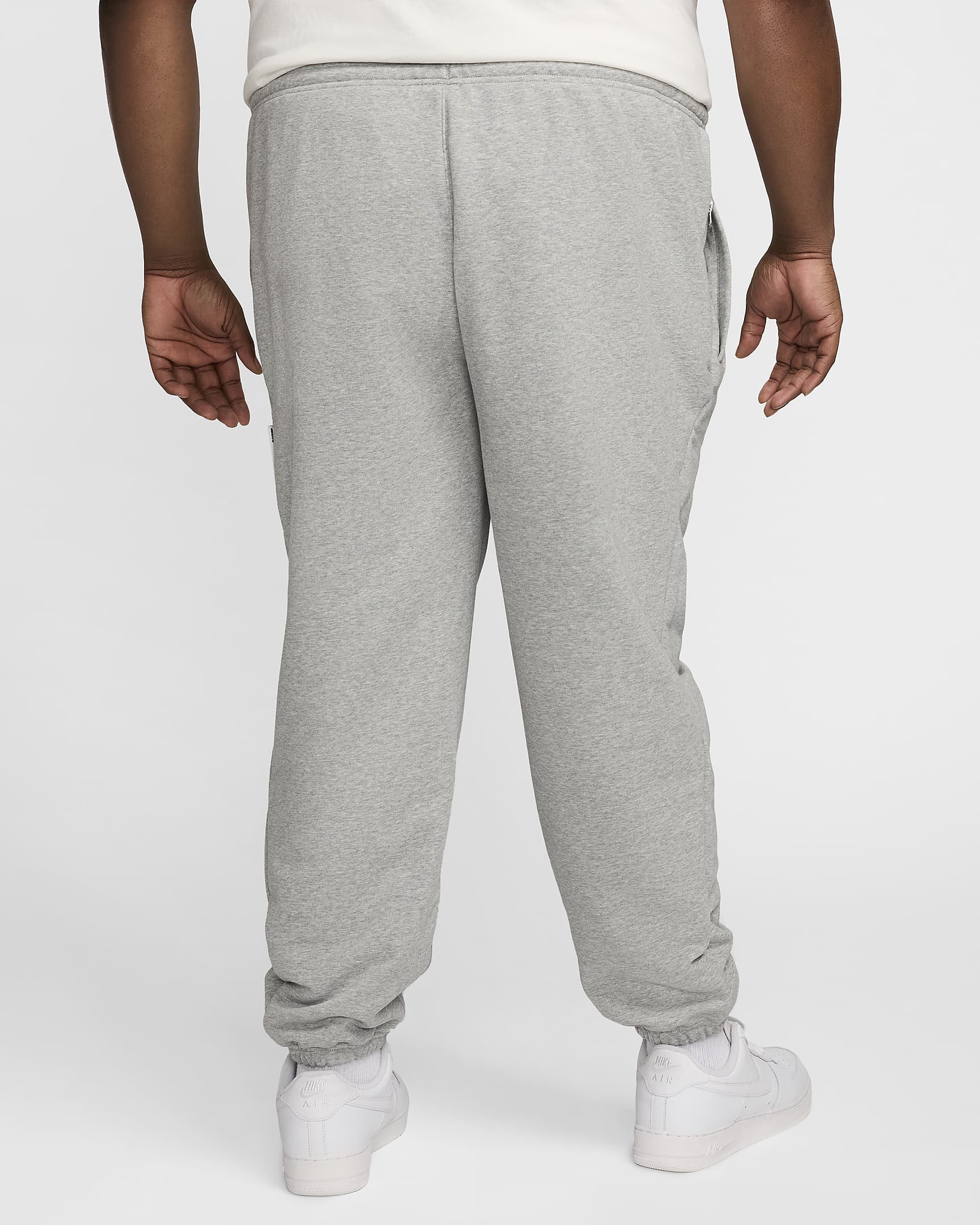 Pants de básquetbol Dri-FIT para hombre Nike Standard Issue - Gris oscuro jaspeado/Marfil pálido