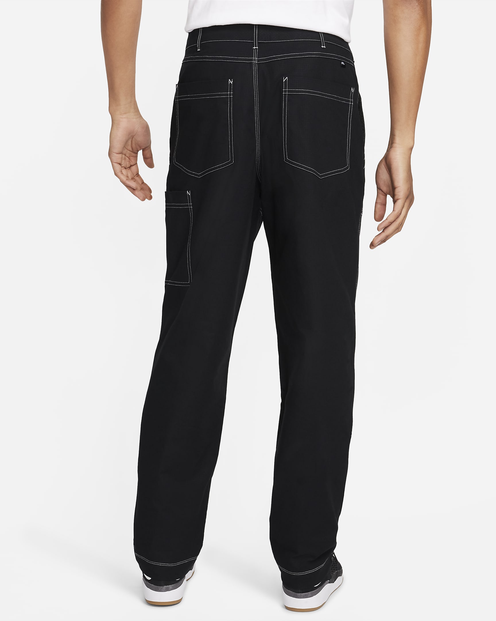 Pantalon de skateboard doublé aux genoux Nike SB pour homme - Noir