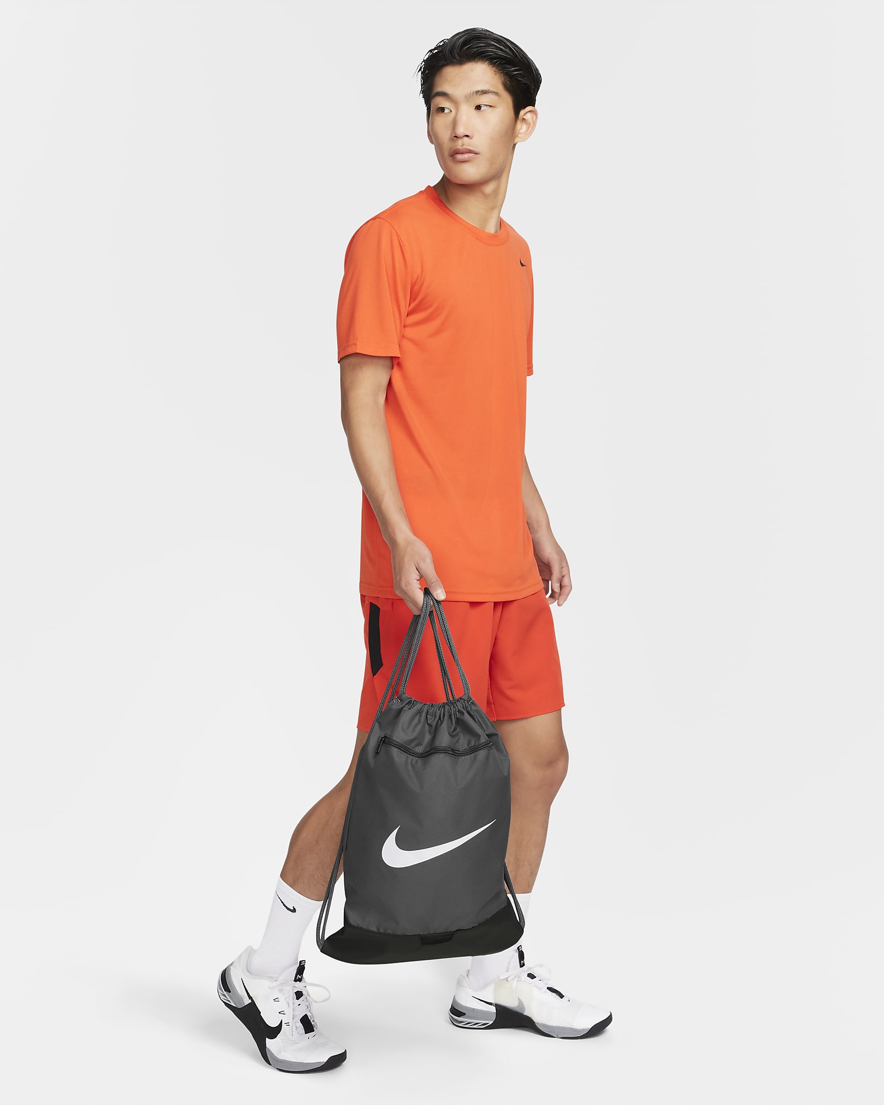 Nike Brasilia 9.5 Training Gymsack (18L) - Iron Grey/Black/White