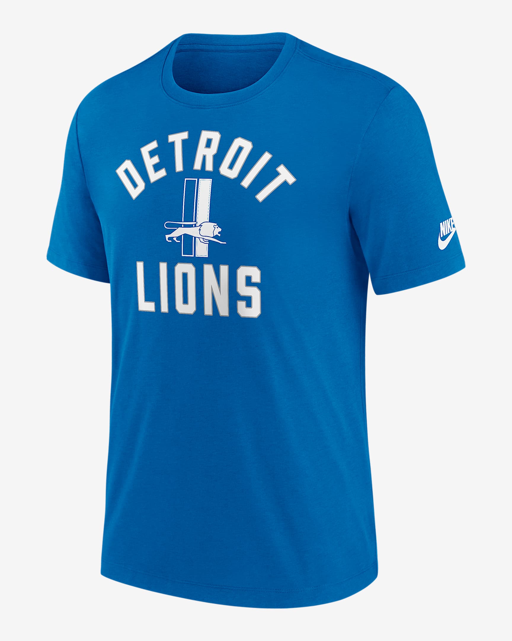 Detroit Lions Favorable Timeline Men's Nike NFL T-Shirt - Battle Blue