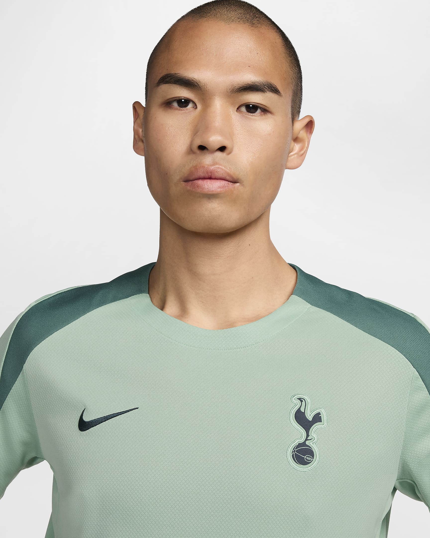 Męska dzianinowa koszulka piłkarska z krótkim rękawem Nike Dri-FIT Tottenham Hotspur Strike (wersja trzecia) - Enamel Green/Enamel Green/Bicoastal/Faded Spruce