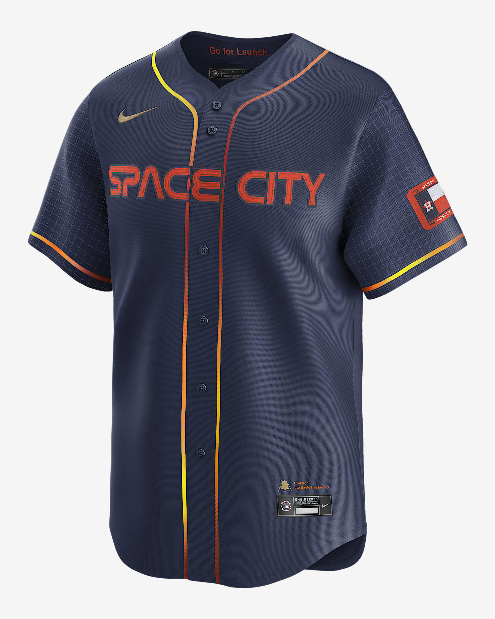 Jeremy Peña Houston Astros City Connect Men's Nike DriFIT ADV MLB Limited Jersey.