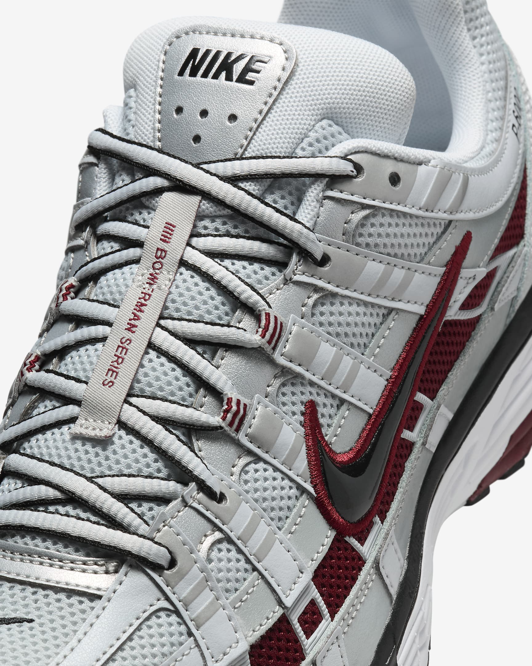 Nike P-6000 sko - Pure Platinum/Metallic Platinum/Hvit/Dark Team Red