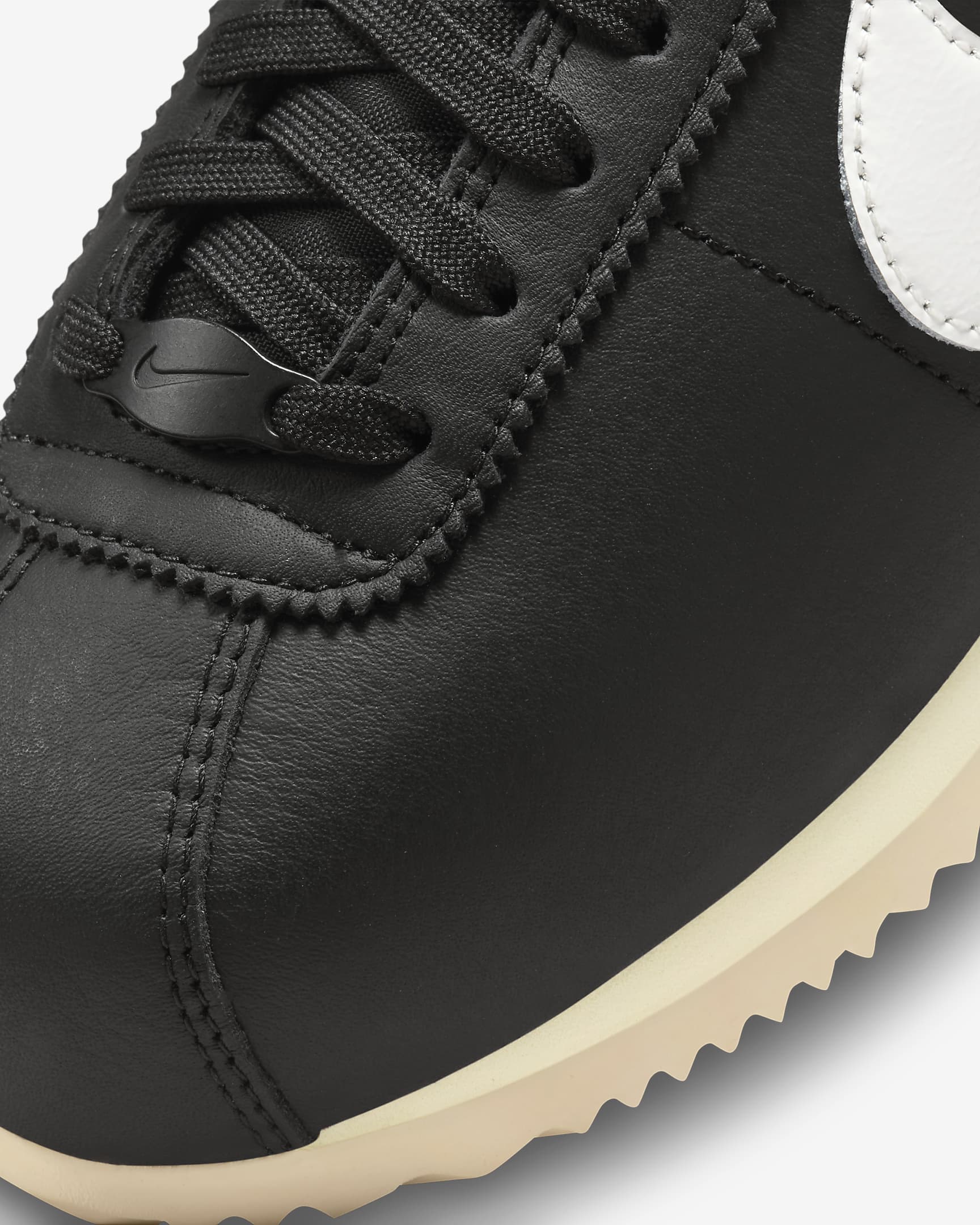 Nike Cortez 23 Premium Leather Shoes - Black/Alabaster/Sail