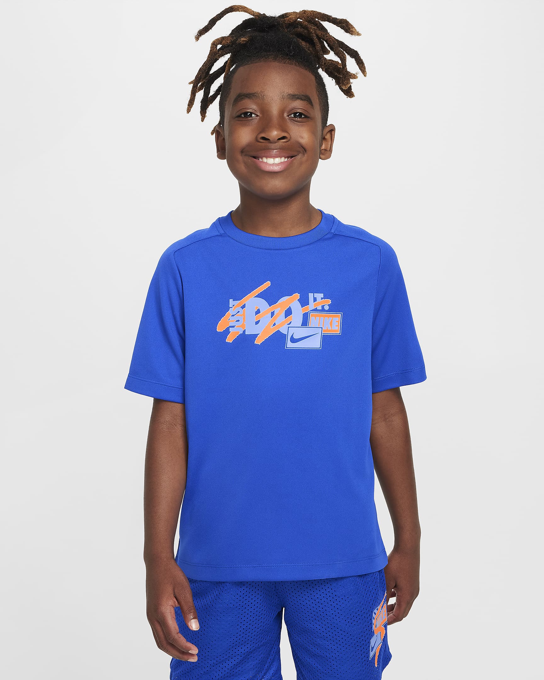 Nike Multi Big Kids' (Boys') Dri-FIT Top - Game Royal