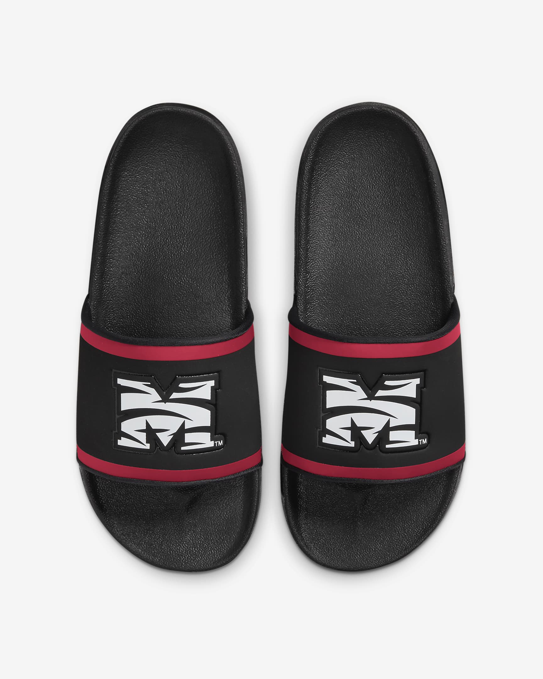 Morehouse Nike College Offcourt Slides - Black/Deep Cardinal/White