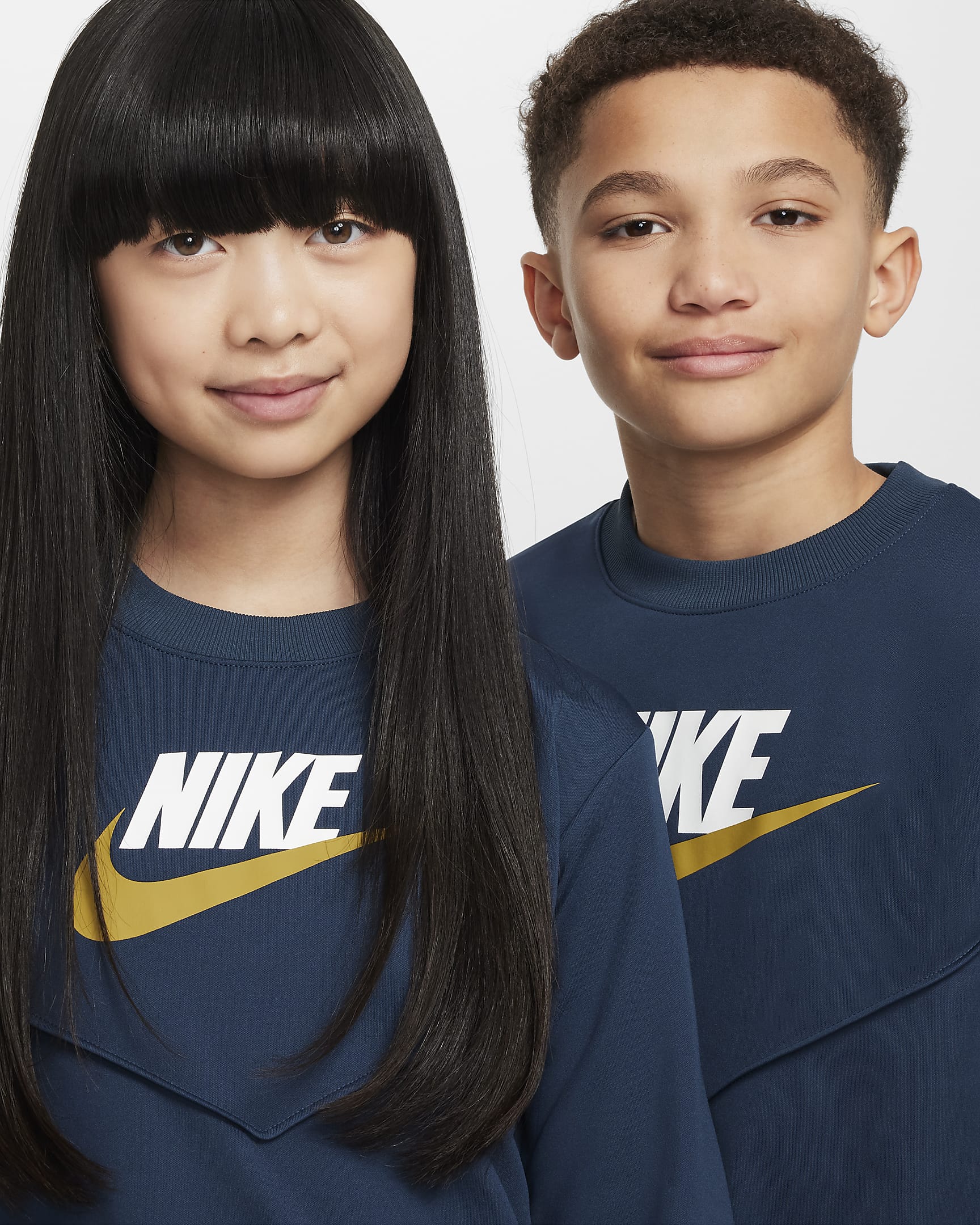 Nike Sportswear Trainingsanzug für ältere Kinder - Armory Navy/Weiß/Weiß