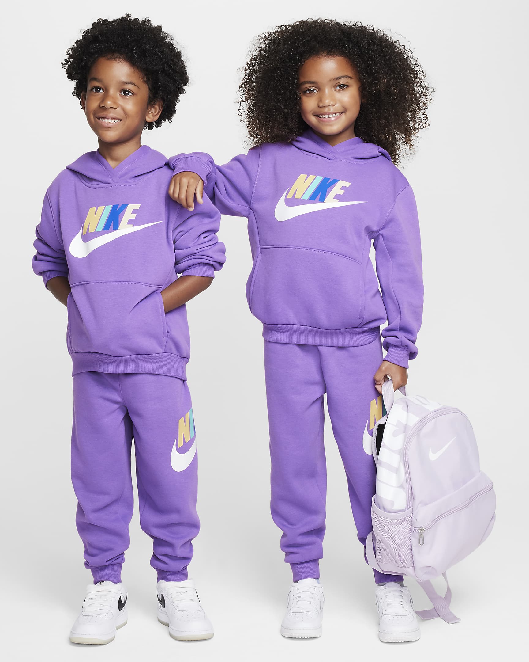 Nike Club Fleece Set Younger Kids' 2-Piece Set - Black Raspberry