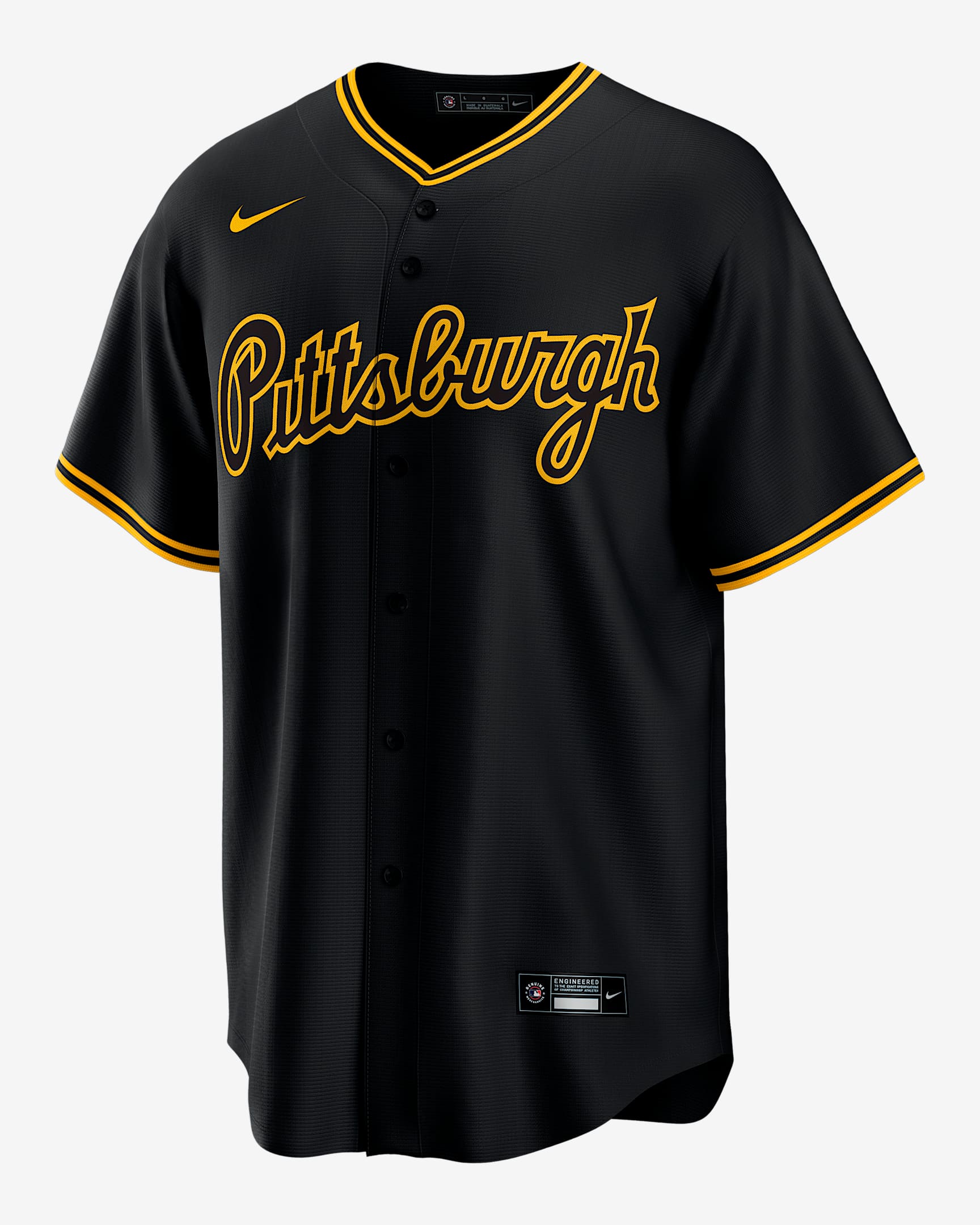 Jersey Nike de la MLB Replica para hombre Paul Skenes Pittsburgh Pirates - Negro