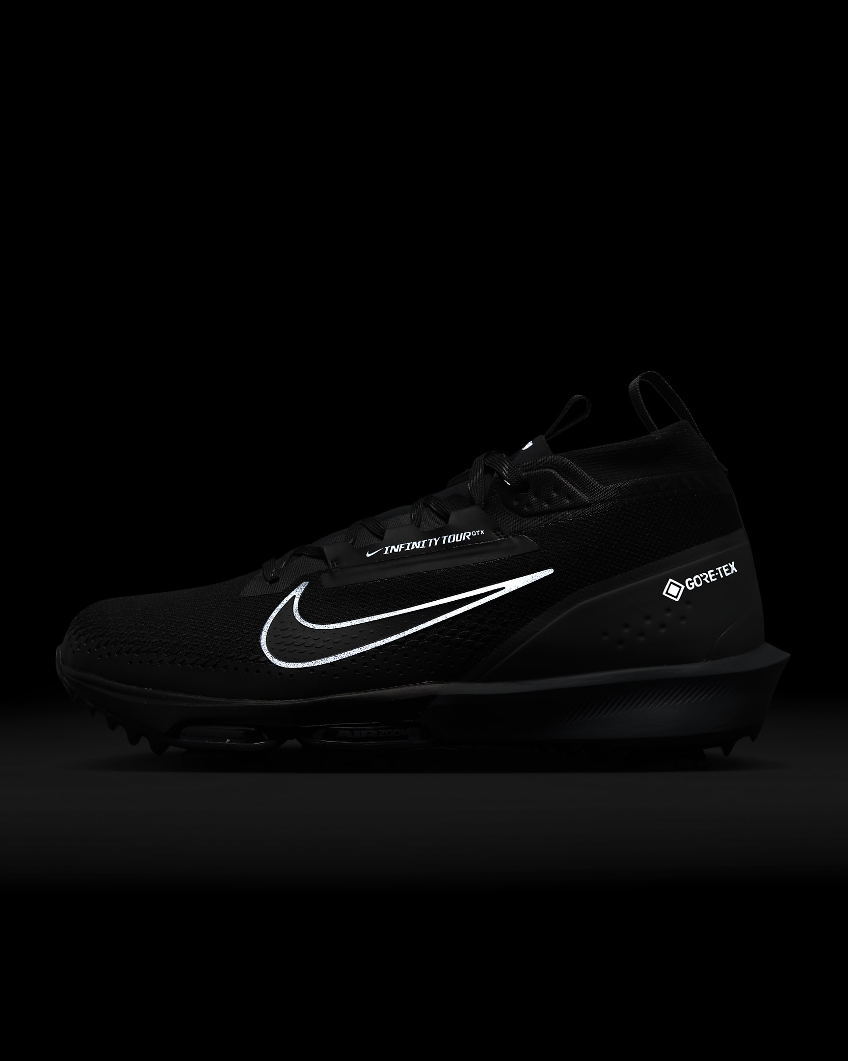 Chaussure de golf imperméable Nike Infinity Tour 2 GORE-TEX pour homme - Noir/Noir