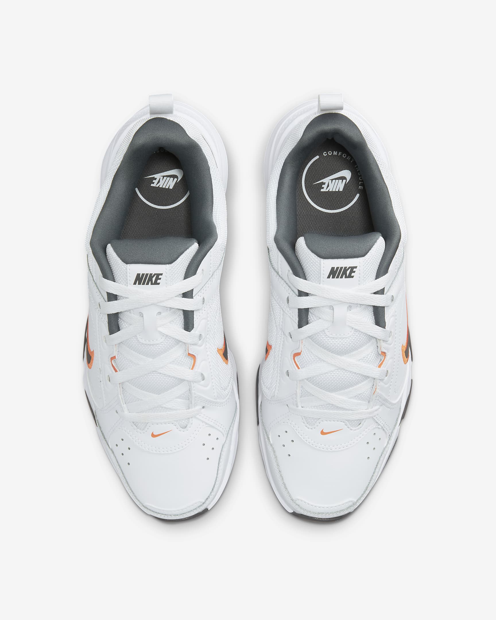 Nike Defy All Day Men's Training Shoe - White/Bright Mandarin/Iron Grey