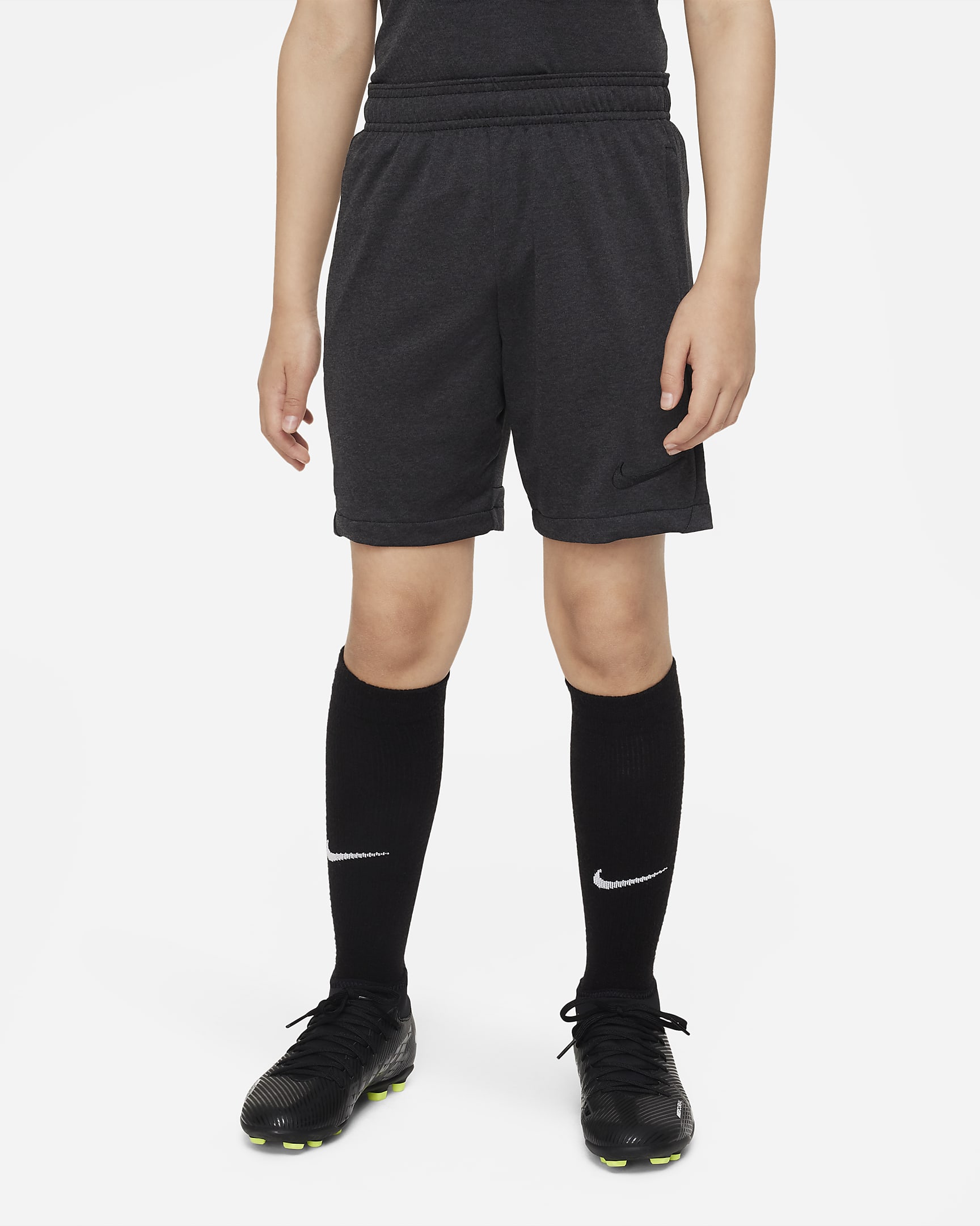 Nike Dri-FIT Academy futballrövidnadrág nagyobb gyerekeknek - Fekete/Fekete