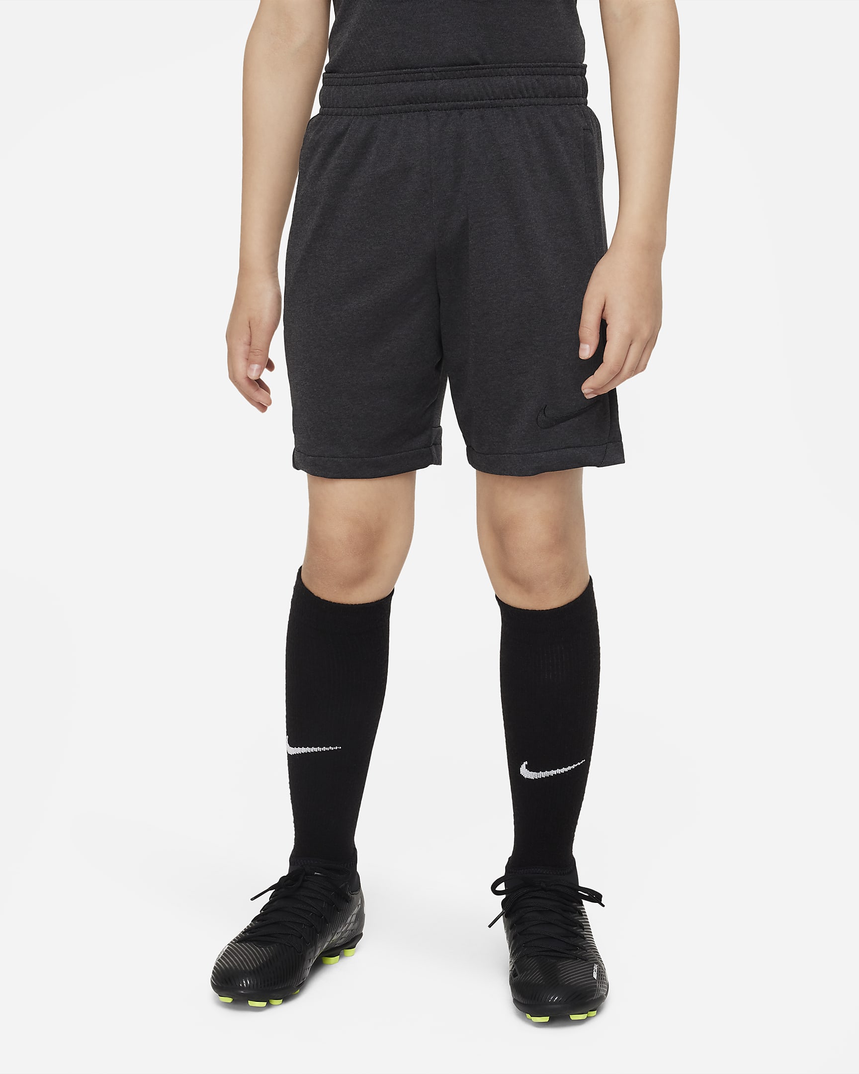 Nike Dri-FIT Academy Older Kids' Football Shorts - Black/Black