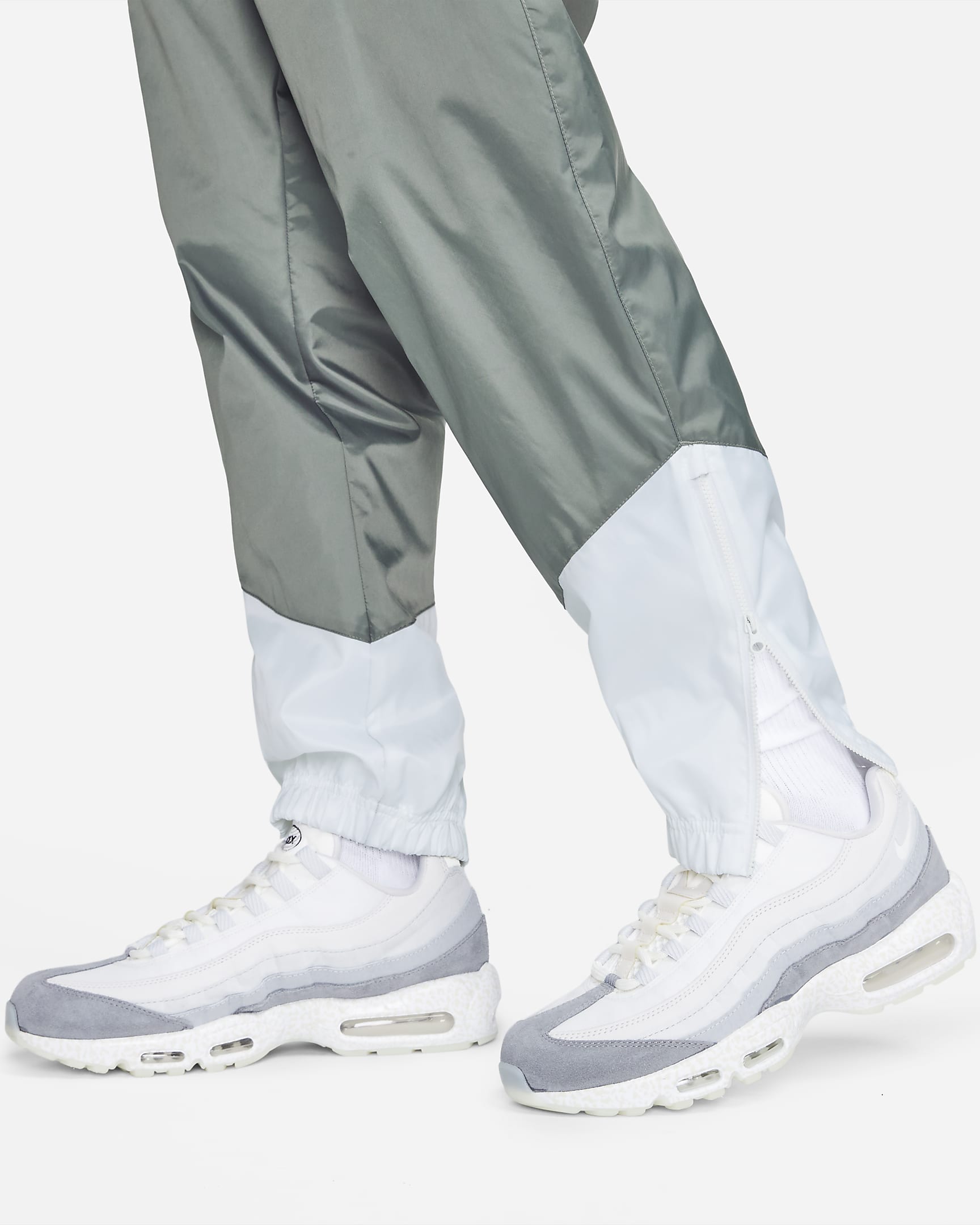 Nike Windrunner Men's Woven Lined Trousers - Smoke Grey/White/Black