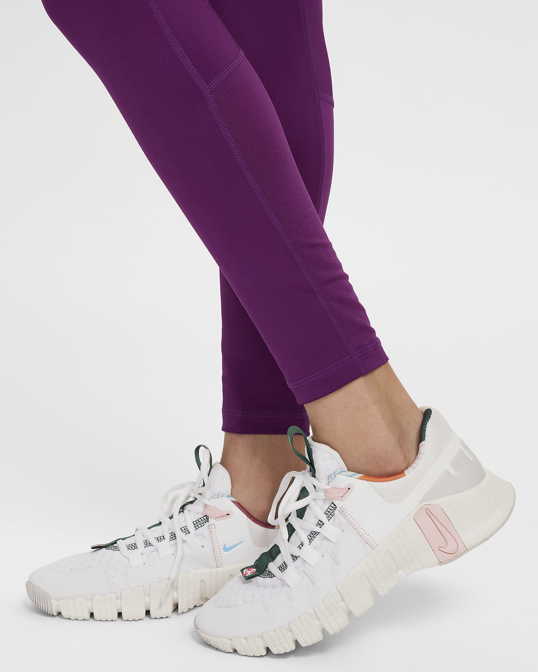 Nike Pro Girls' Dri-FIT Leggings - Viotech/Hydrangeas