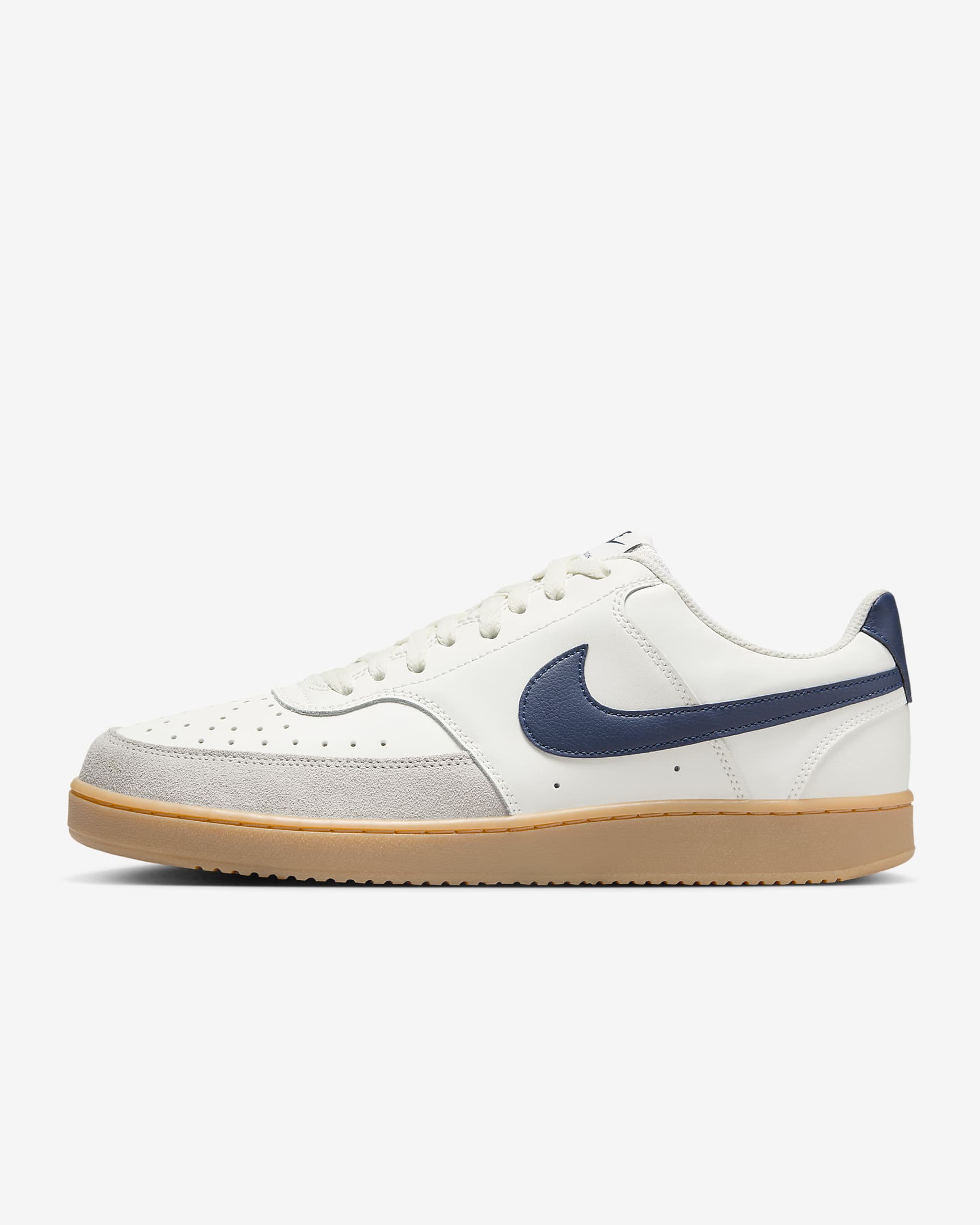 Chaussures Nike Court Vision Low pour homme - Sail/Gum Light Brown/Light Iron Ore/Midnight Navy