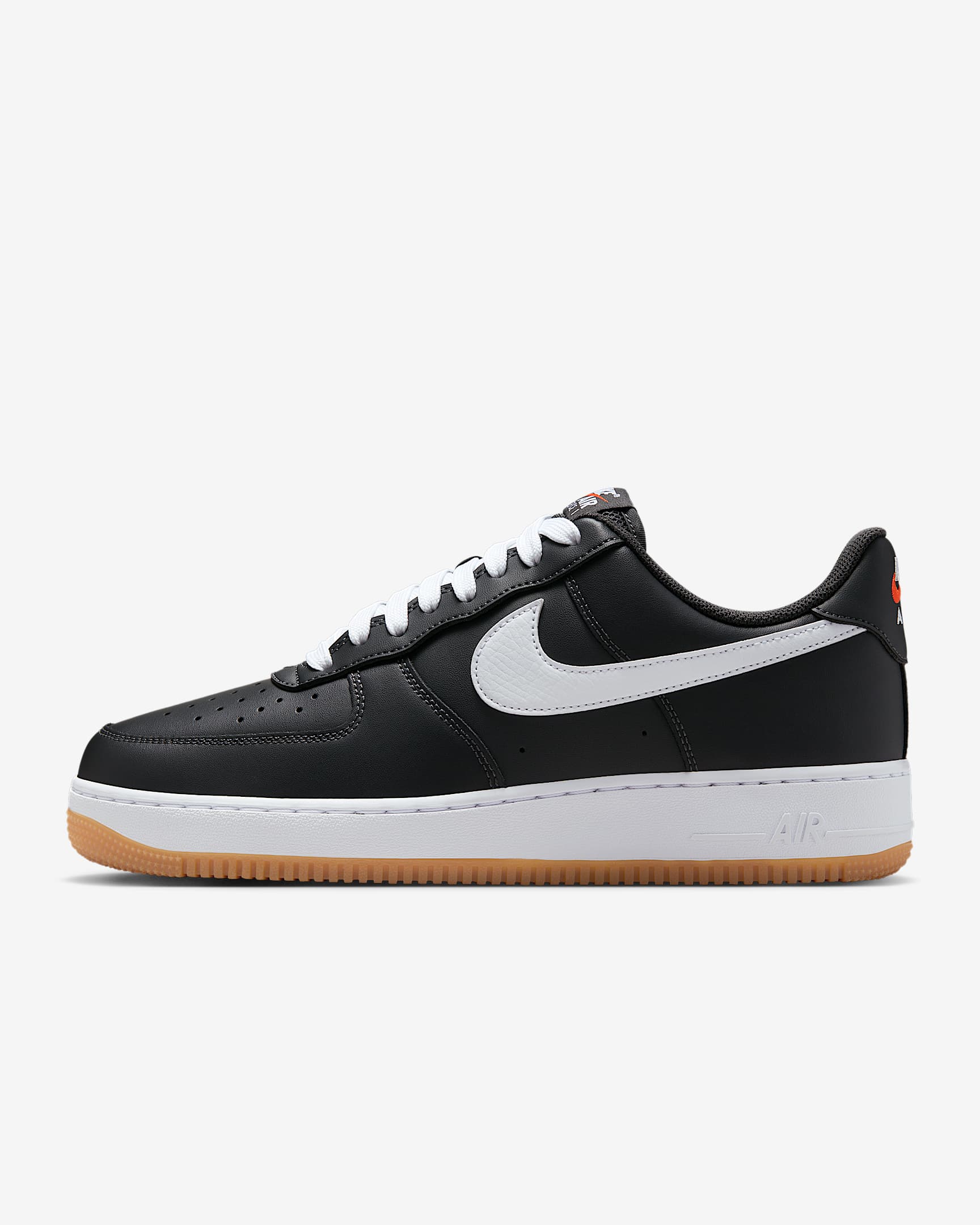 Nike Air Force 1 '07 LV8 Men's Shoes - Anthracite/Gum Yellow/Safety Orange/White