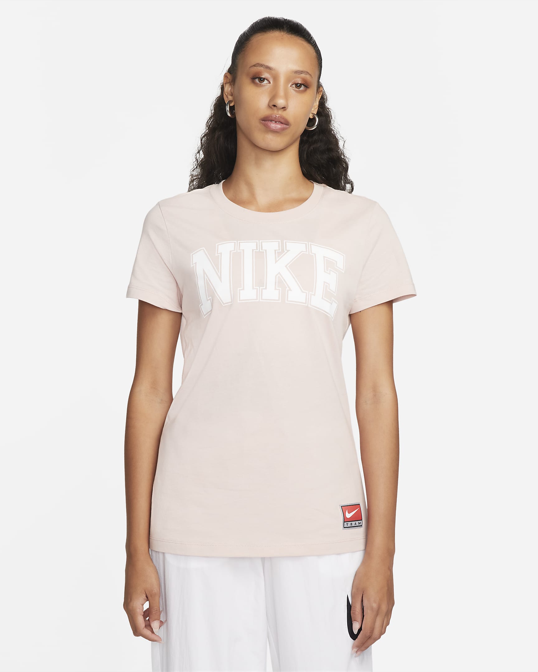 Nike Sportswear Women's T-Shirt - Pink Oxford/White