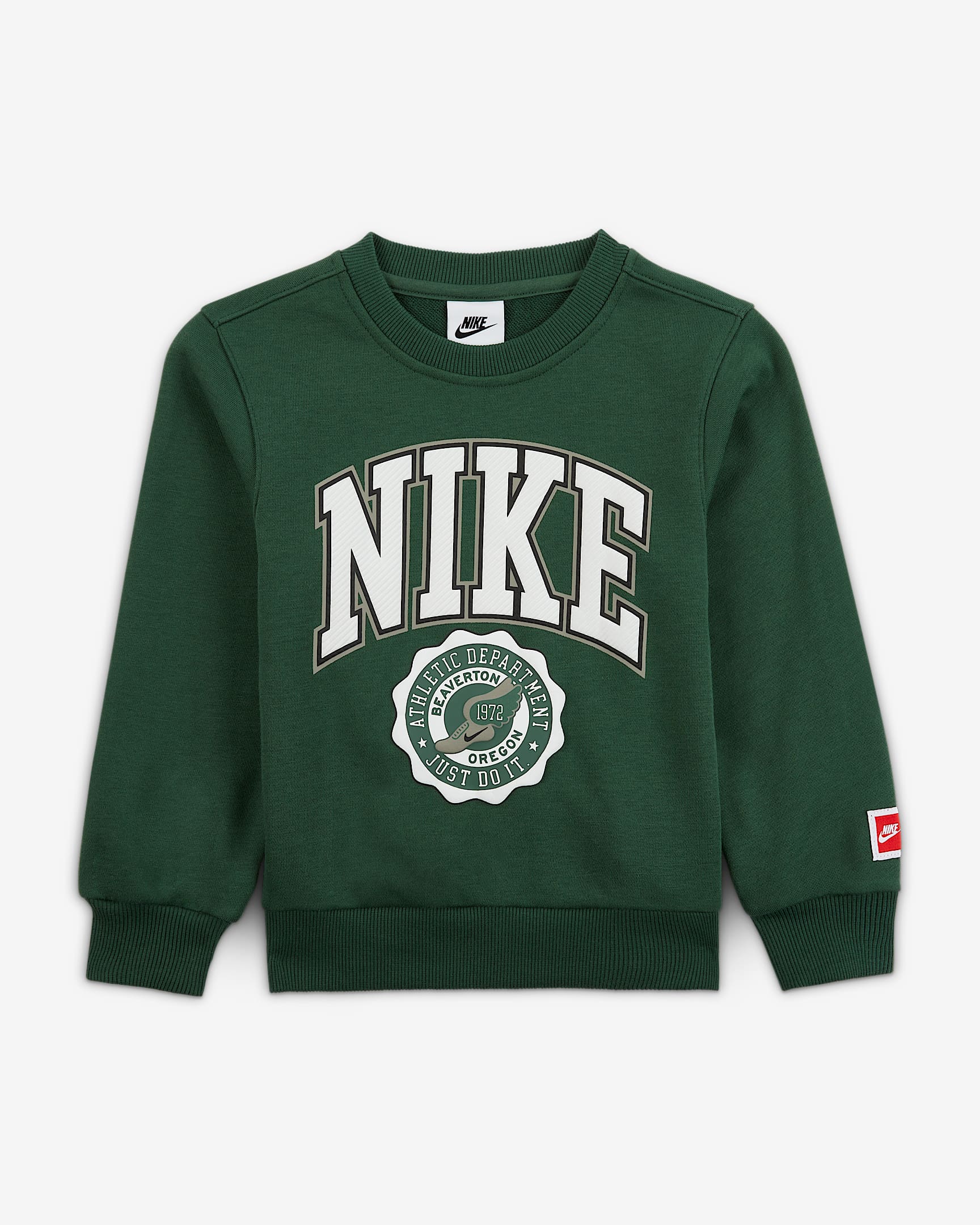 Nike Sportswear Little Kids' P.E. Graphic Crew Top - Fir