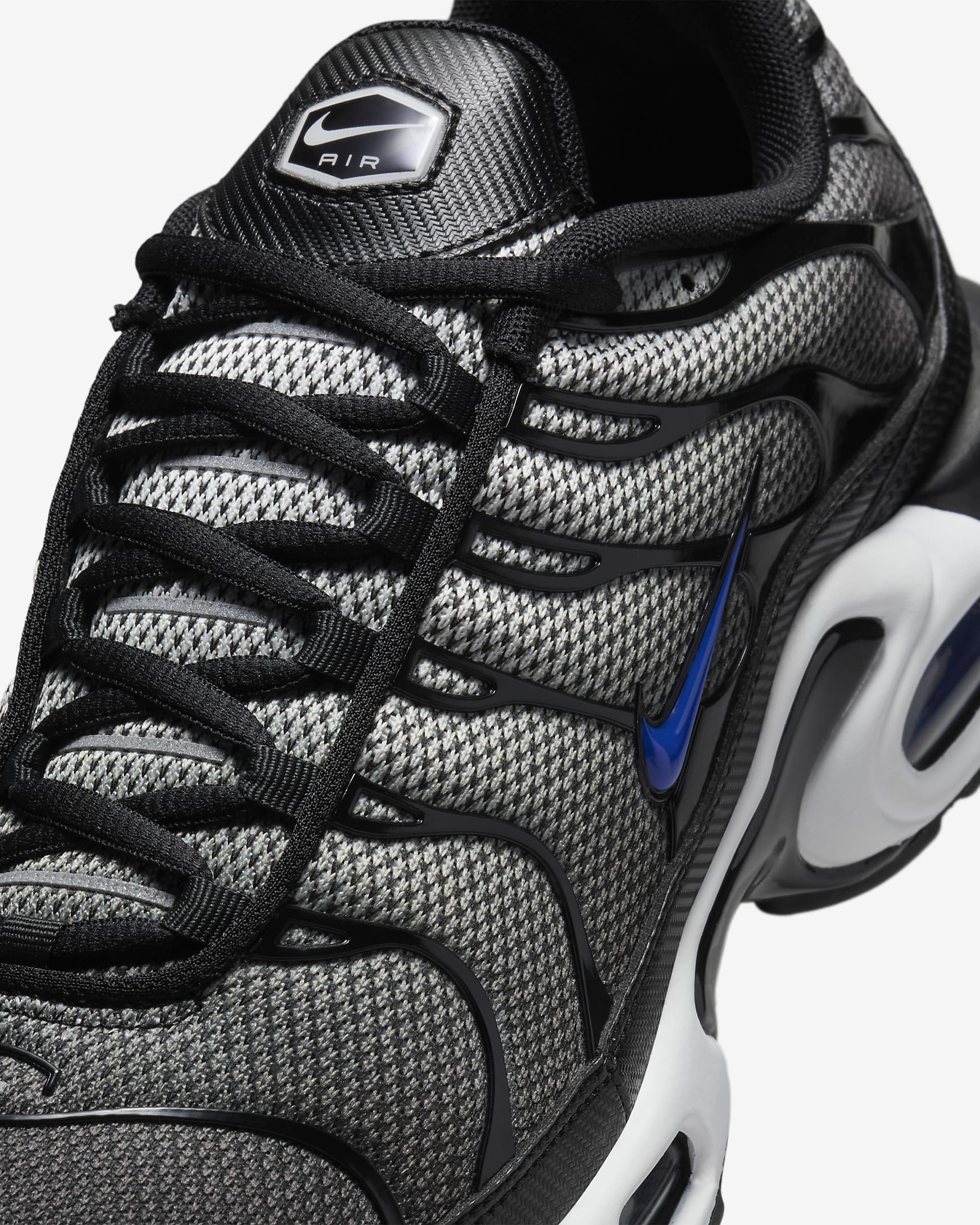 Chaussure Nike Air Max Plus pour homme - Blanc/Noir/Anthracite/Racer Blue