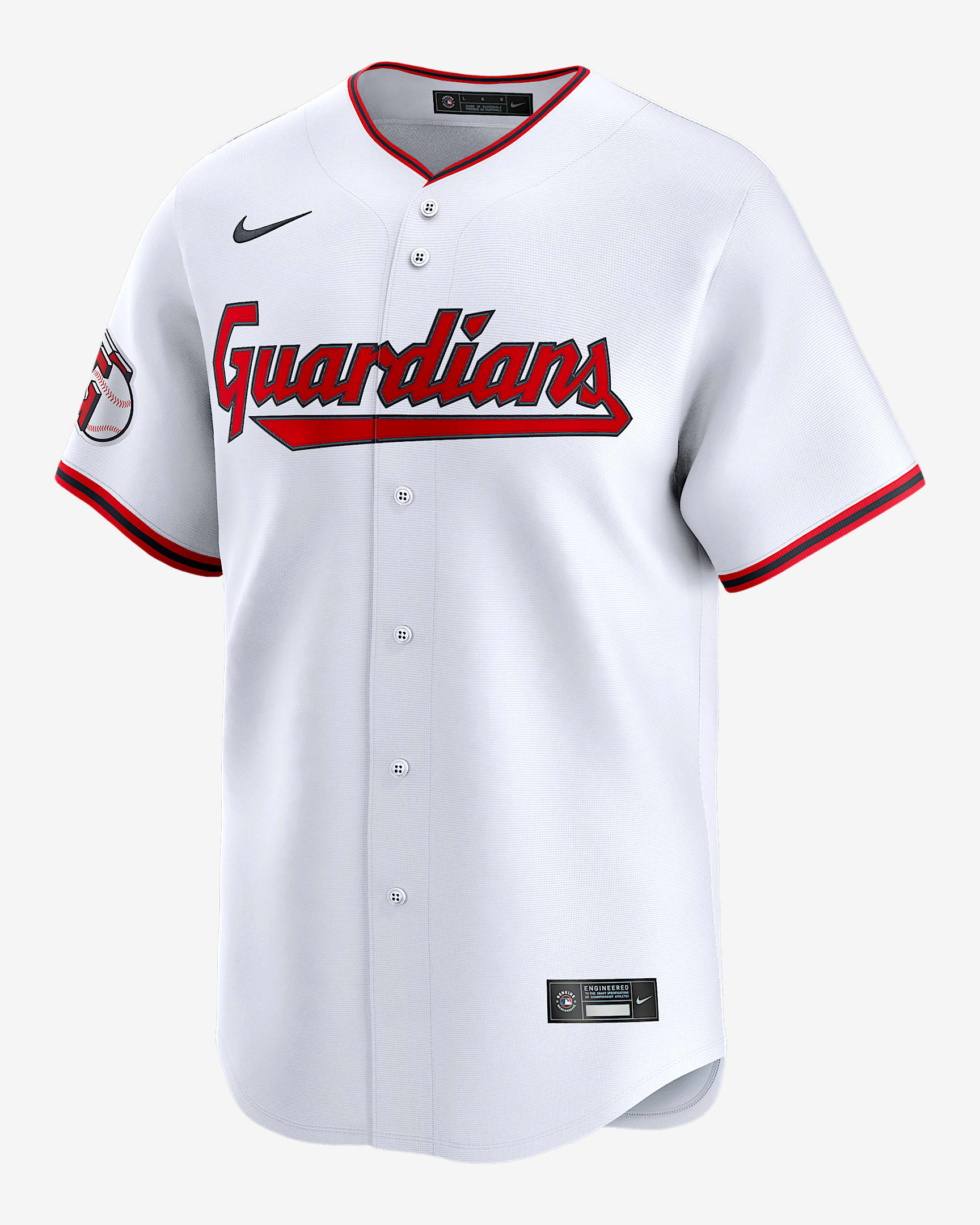 Bo Naylor Cleveland Guardians Men's Nike Dri-FIT ADV MLB Limited Jersey - White