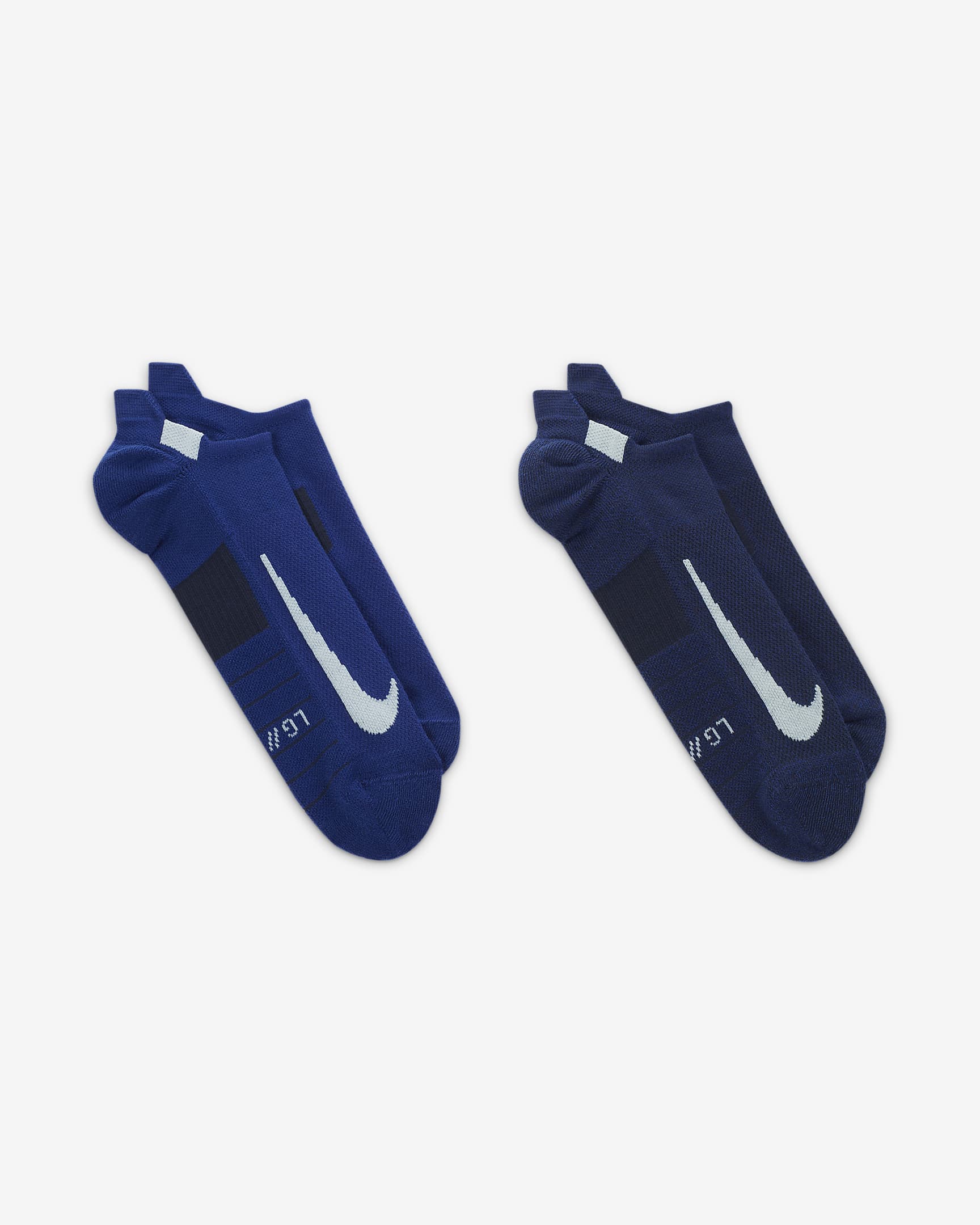 Nike Multiplier Running NoShow Socks (2 Pairs). Nike DK