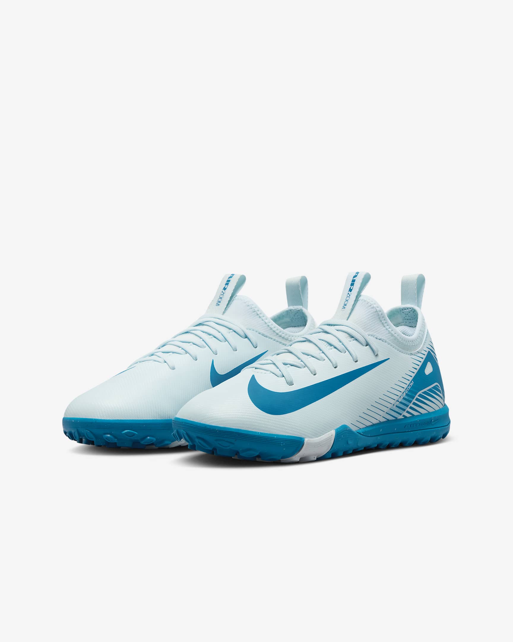 Nike Jr. Mercurial Vapor 16 Academy TF Low-Top-Fußballschuh (jüngere/ältere Kinder) - Glacier Blue/Blue Orbit