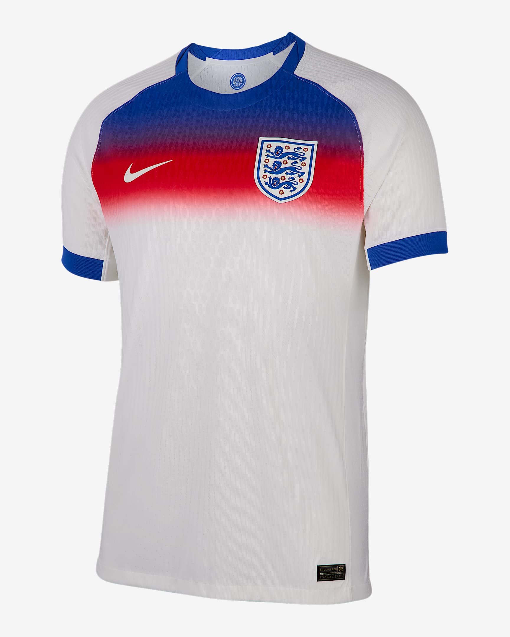 Męska autentyczna koszulka piłkarska Nike Dri-FIT ADV Anglia Match 2025 (drużyna kobiet) (wersja domowa) - Hyper Royal/Biel/Challenge Red/Biel