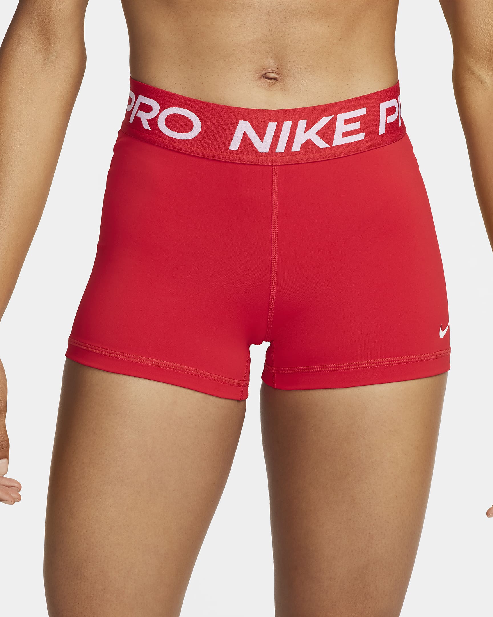 Nike Pro Women's 3" Shorts - University Red/White