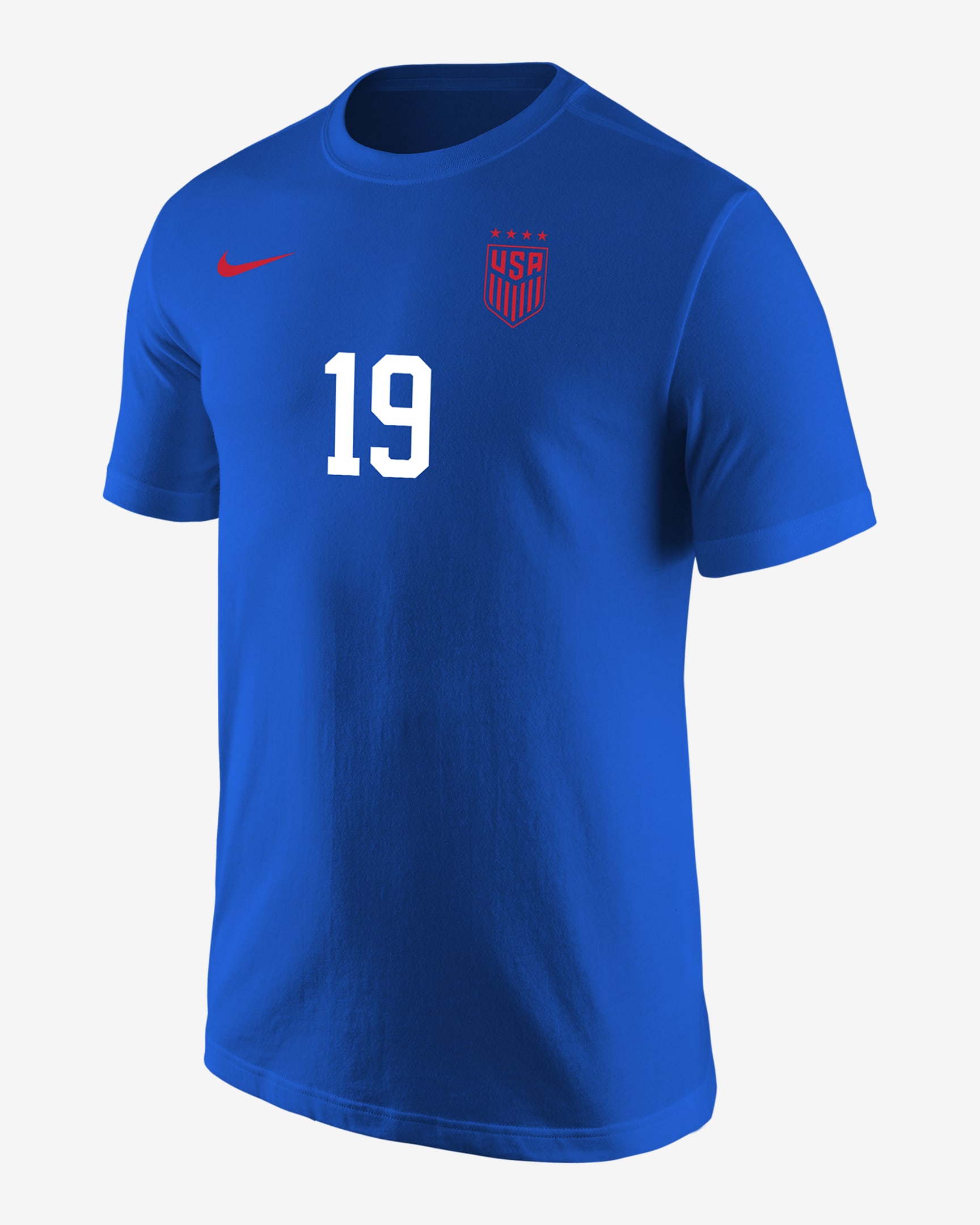 Playera de fútbol Nike para hombre Crystal Dunn USWNT - Royal juego