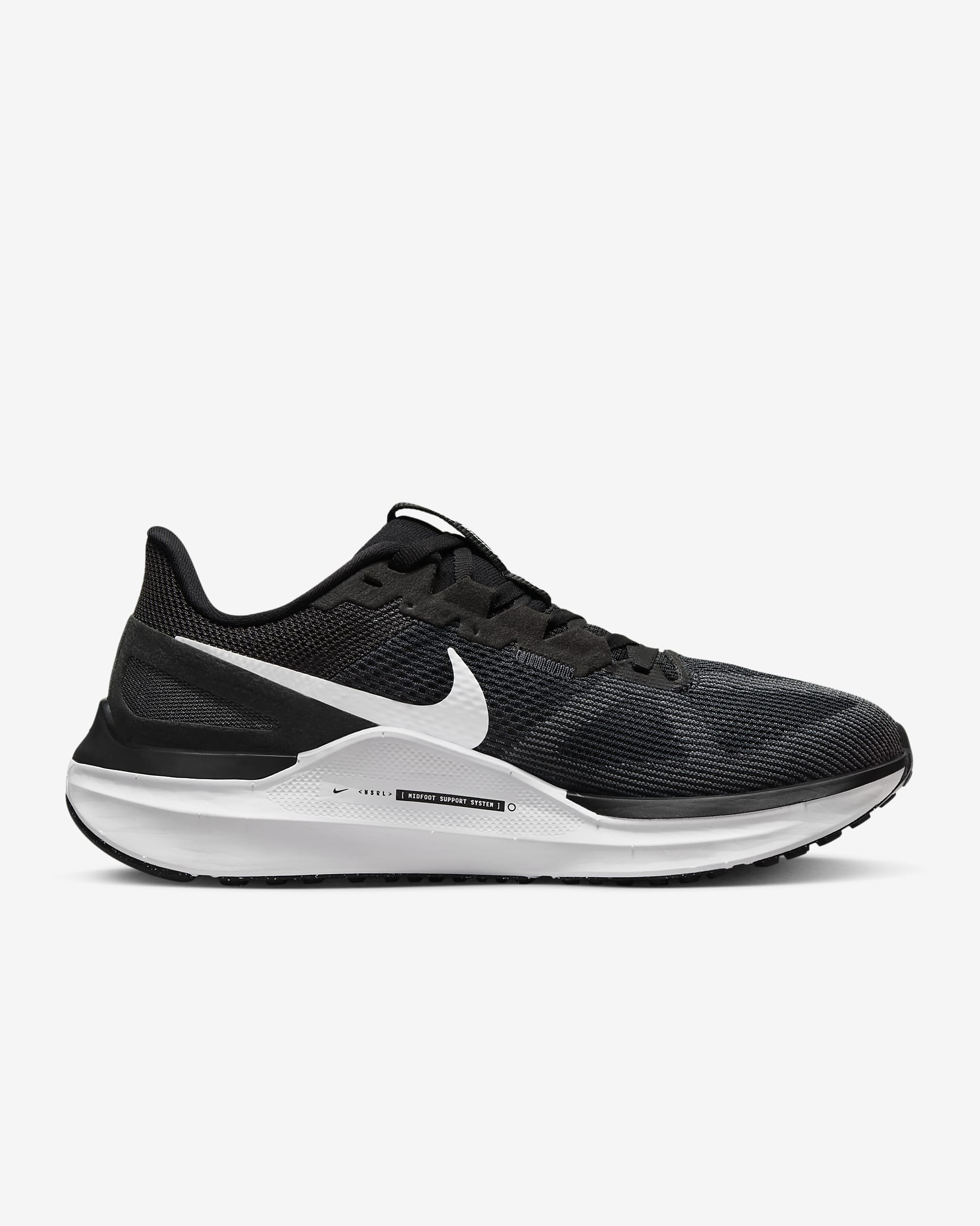Nike Structure 25 Women's Road Running Shoes - Black/Dark Smoke Grey/White