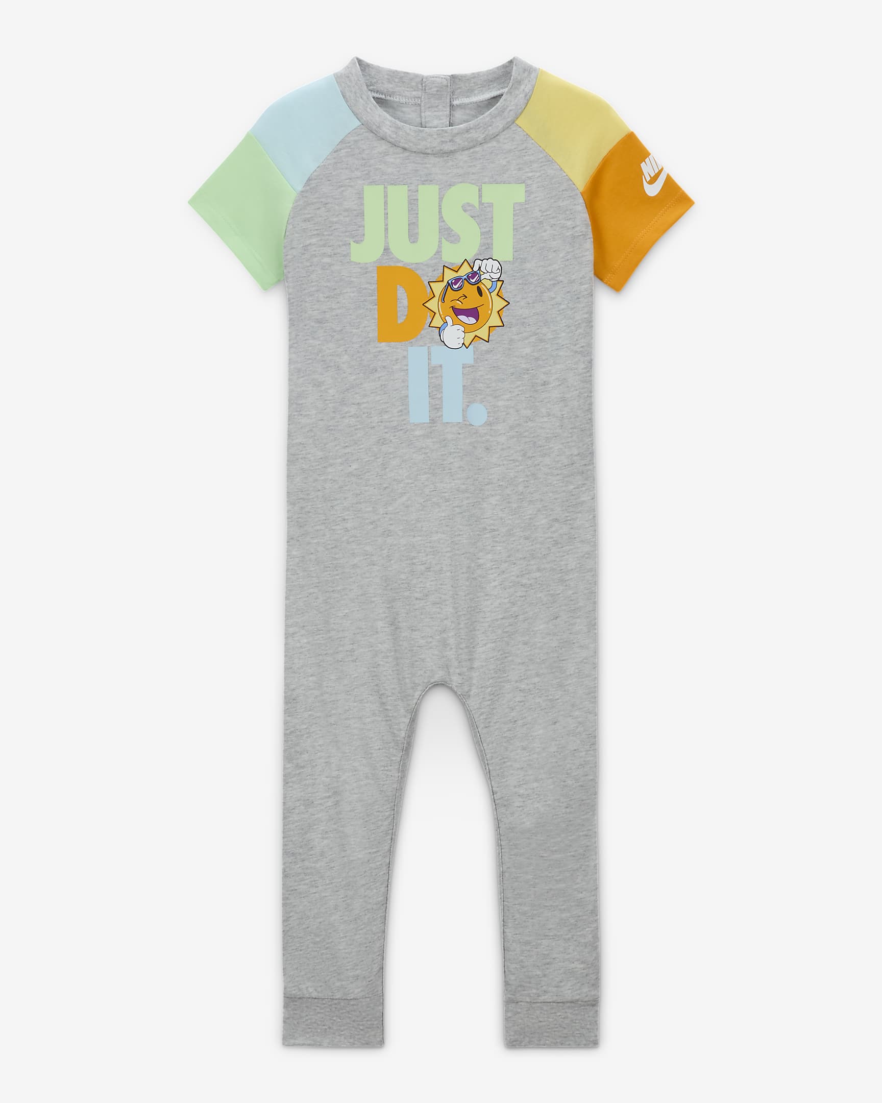 Enterito para bebé Nike (12 a 24 meses) Nike KSA - Gris claro jaspeado