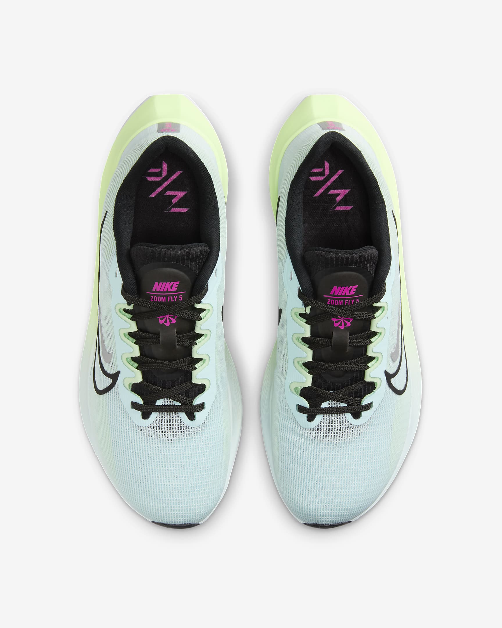 Nike Zoom Fly 5 Women's Road Running Shoes - Glacier Blue/Vapour Green/Black