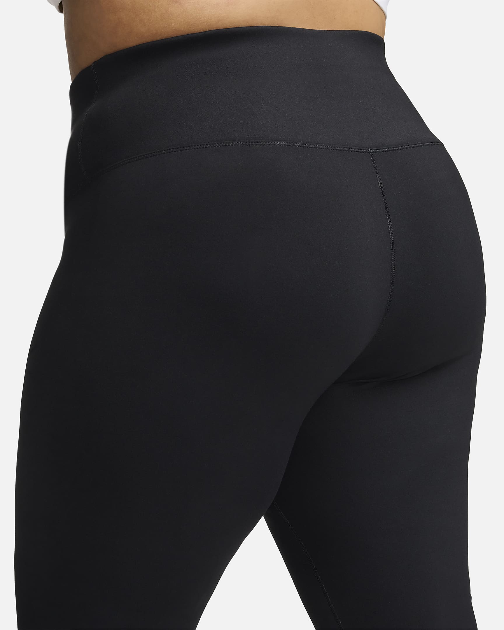 Nike One Women's High-Waisted Full-Length Leggings (Plus Size) - Black/Black