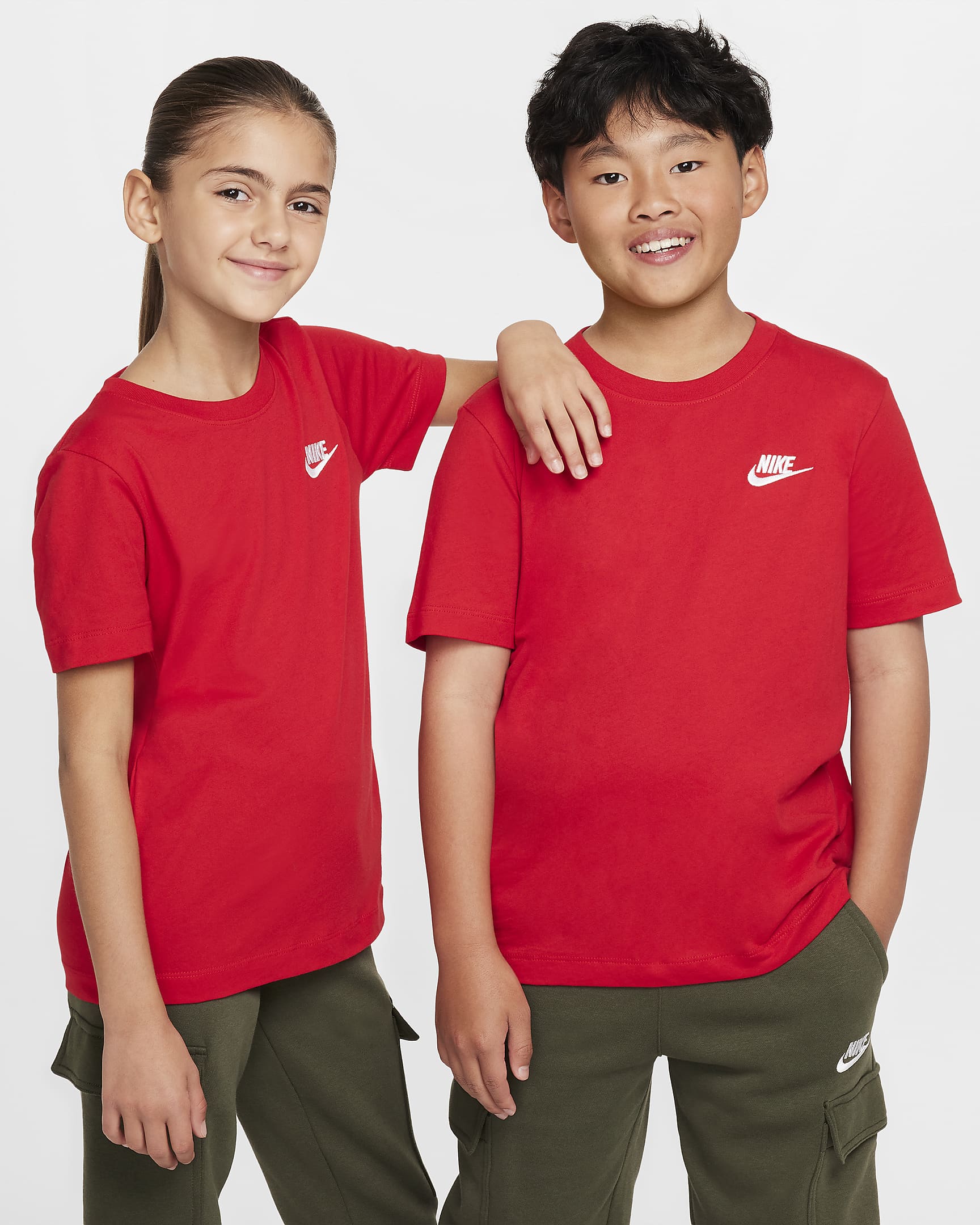 Playera para niños talla grande Nike Sportswear - Rojo universitario