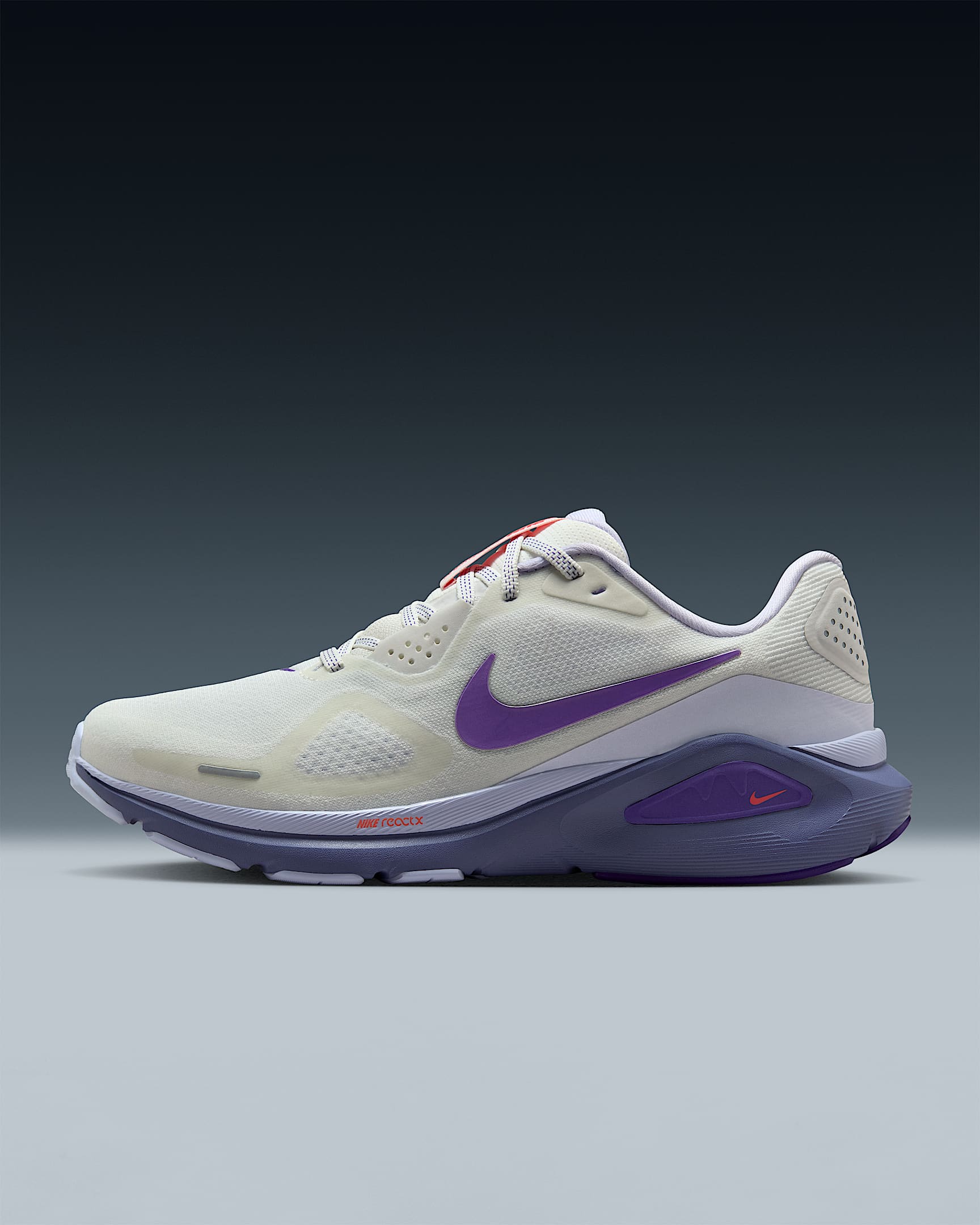 Nike Structure 26 Women's Road Running Shoes - Summit White/Amethyst Tint/Dusty Amethyst/Wild Grape