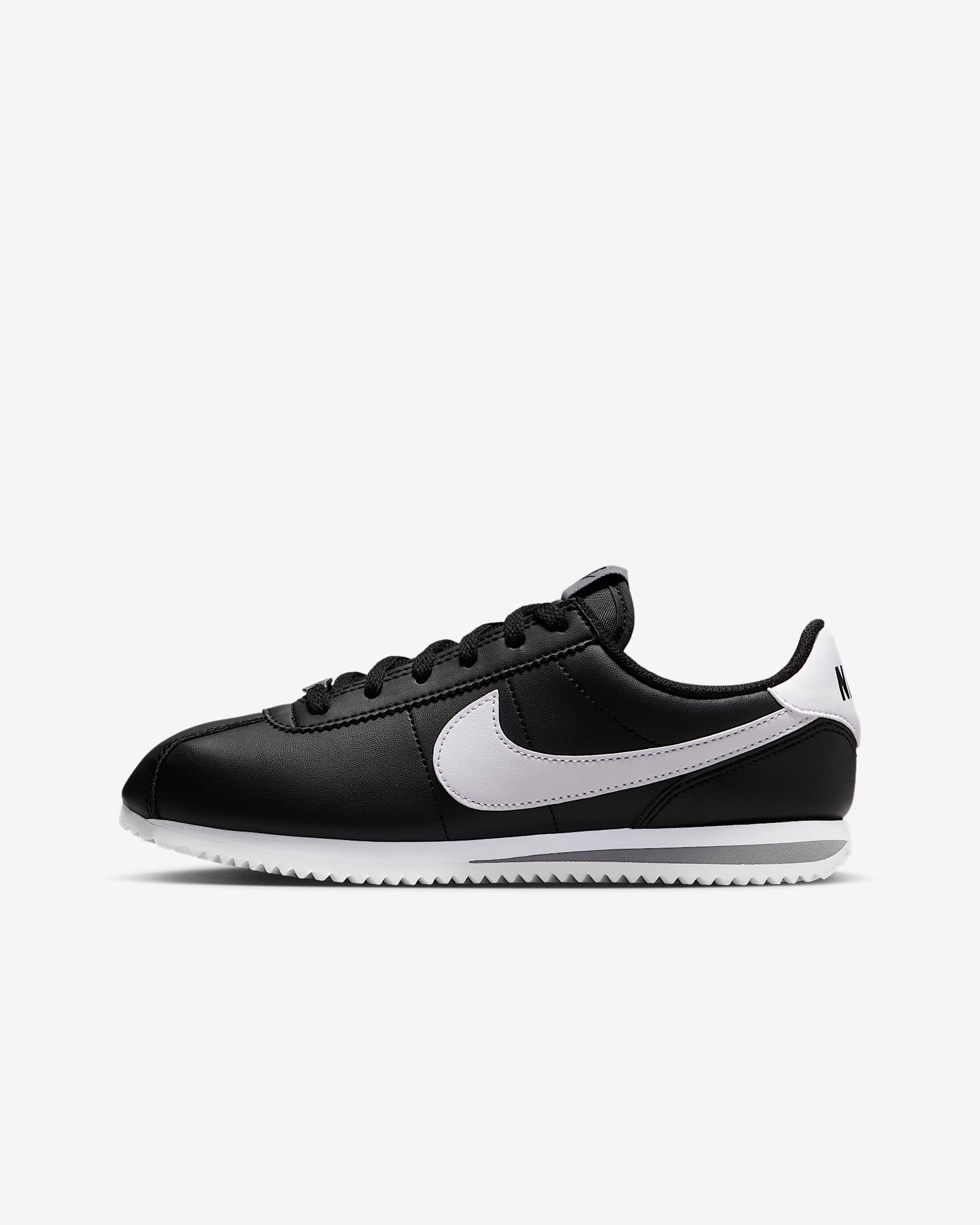 Tenis para niños grandes Nike Cortez - Negro/Gris azulado/Blanco