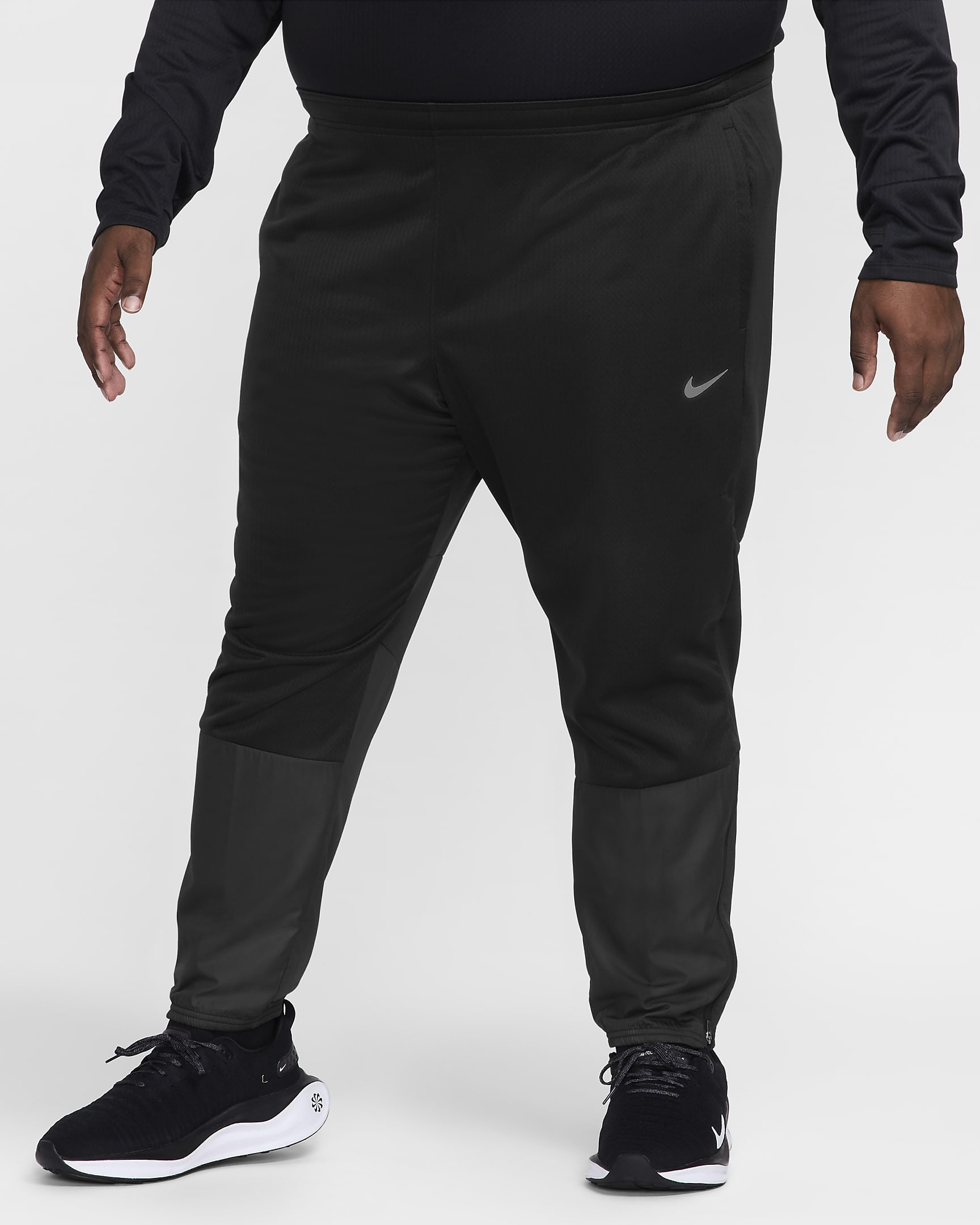 Nike Sphere Challenger Men's Therma-FIT Water-Repellent Running Trousers - Black/Black