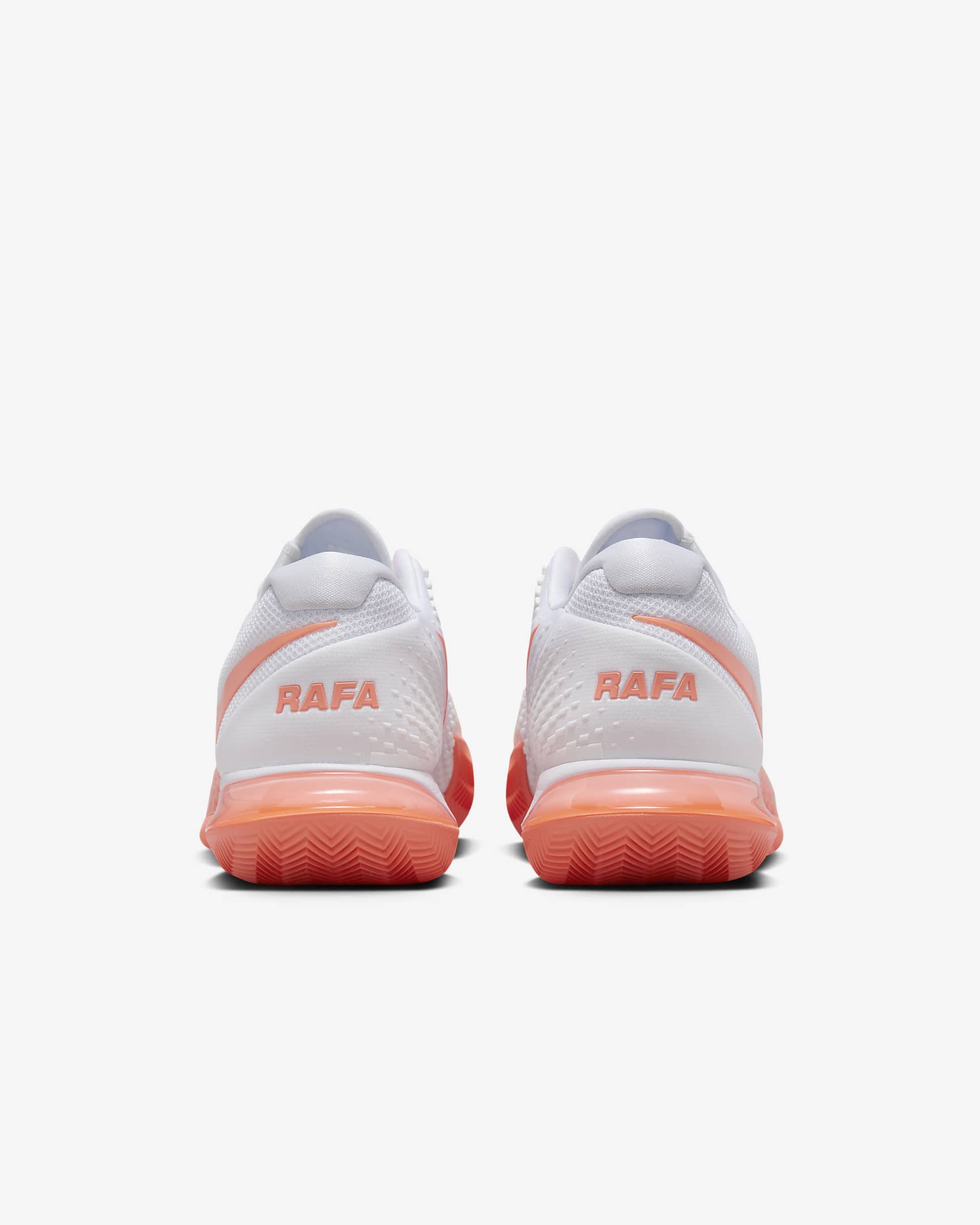 NikeCourt Air Zoom Vapor Cage 4 Rafa Men's Clay Tennis Shoes - White/White/Bright Mango