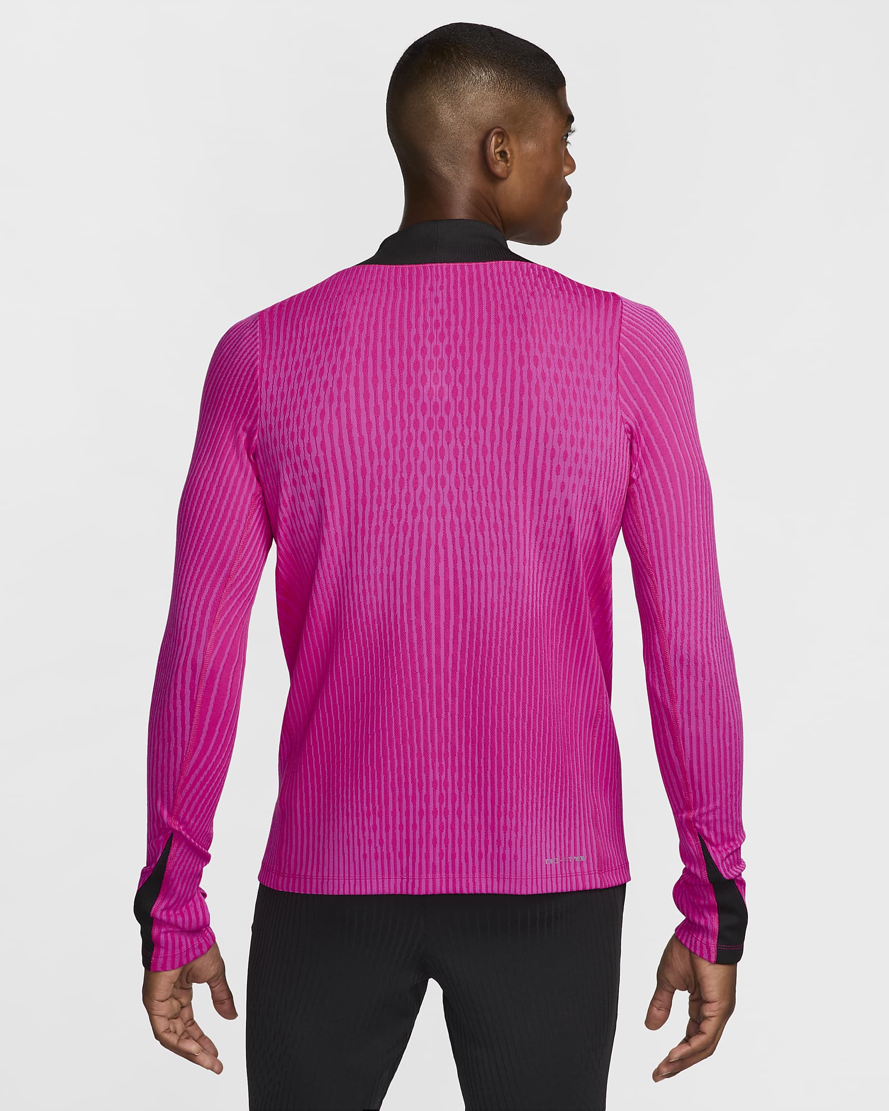 Troisième haut d'entraînement de foot en maille Nike Dri-FIT ADV Chelsea FC Strike Elite pour homme - Pink Prime/Noir/Noir